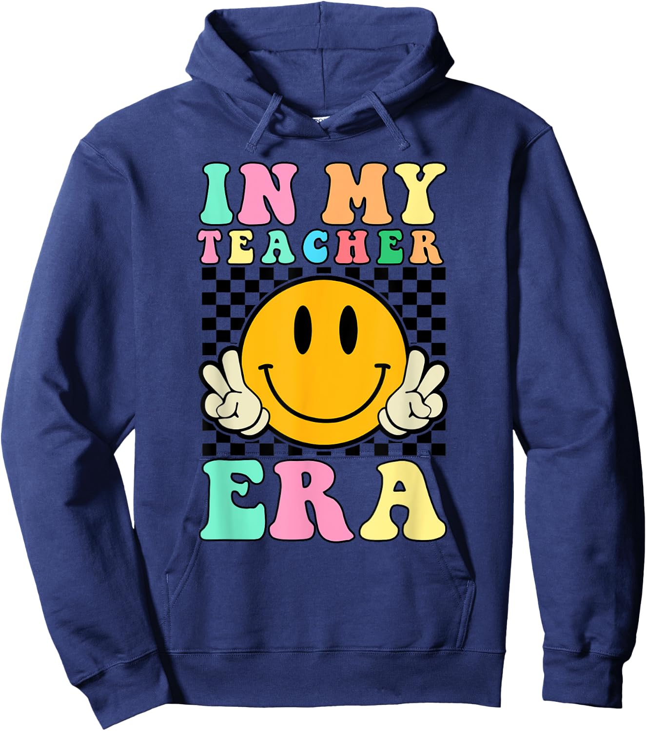 In My Teacher Era Retro Back To School Teacher Student Hoodie - Hoodie | Navy