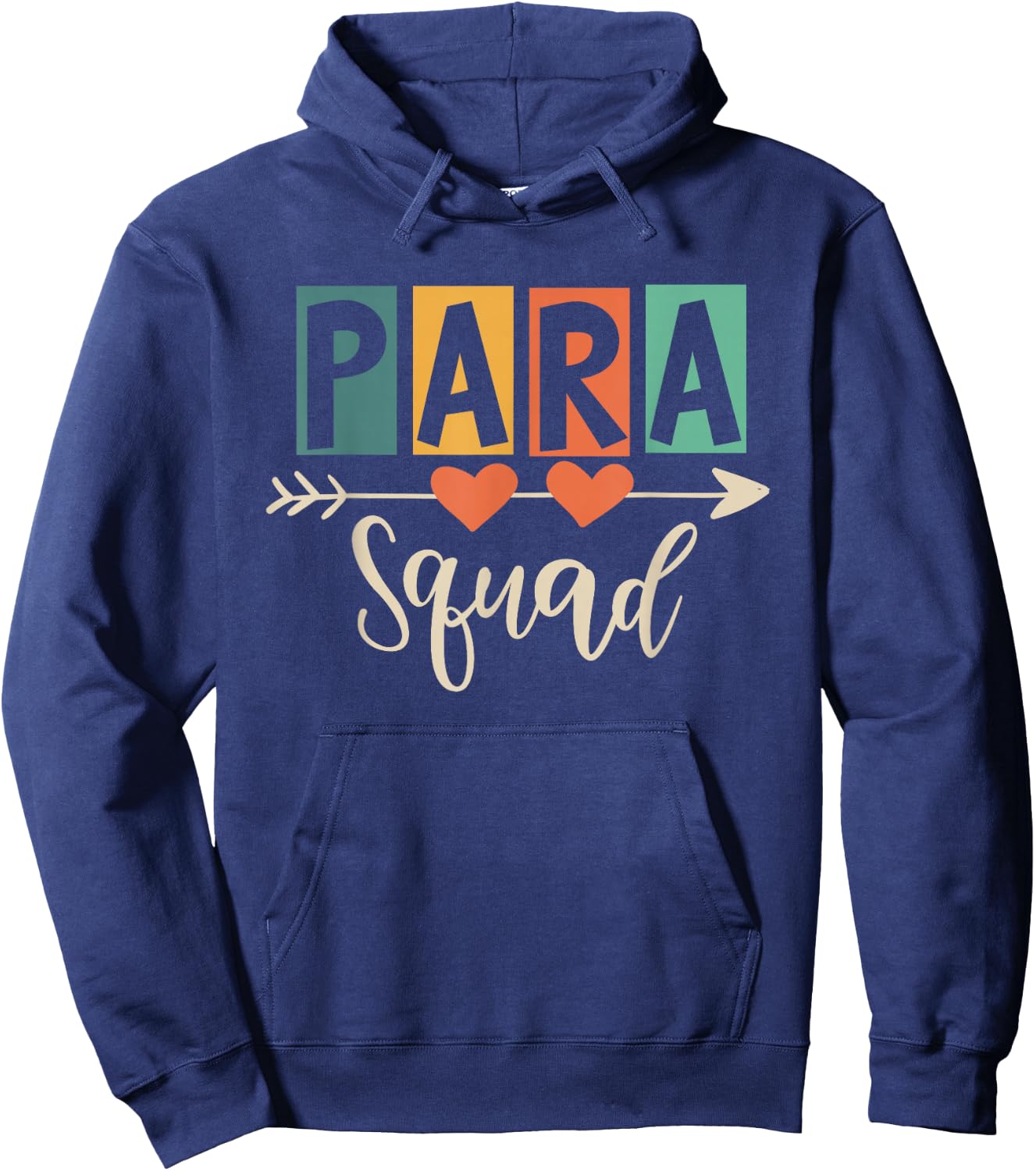 Para Squad Paraprofessional Educator Teacher Education Hoodie - Hoodie | Navy