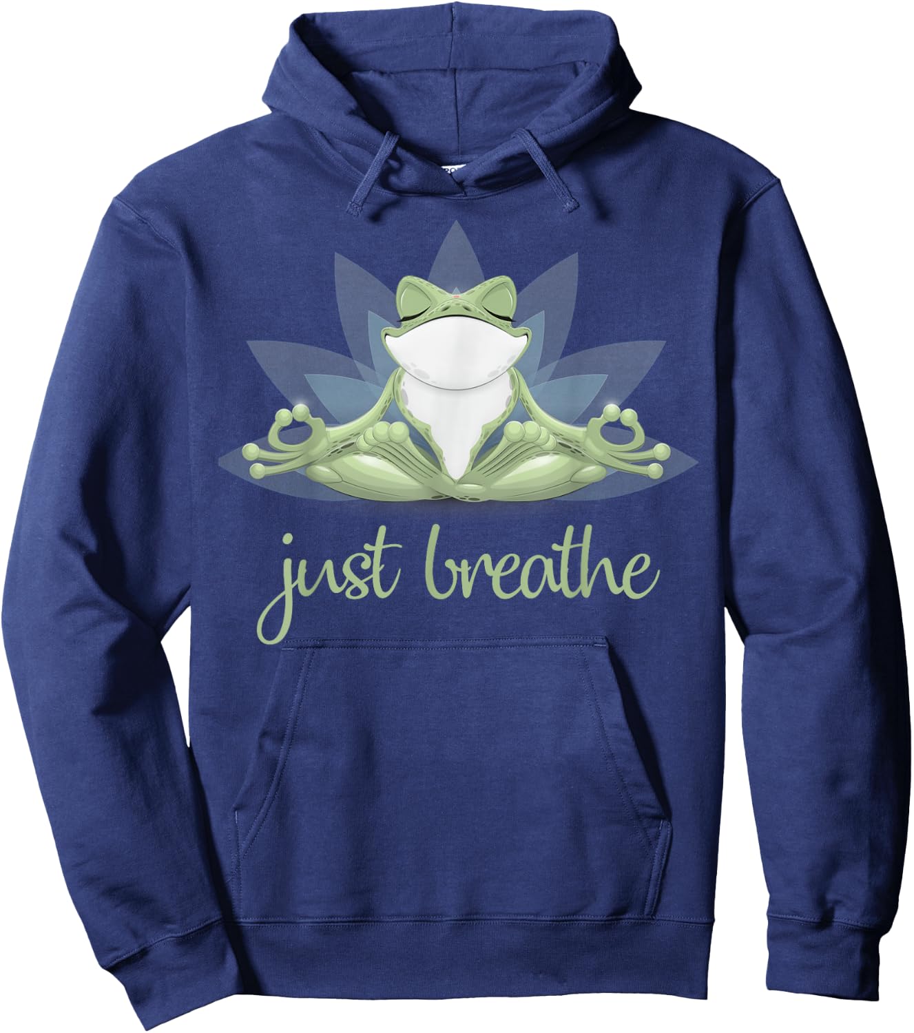 Funny Frog Yoga Meditation Pilates Yoga Animals Lover Hoodie - Hoodie | Navy