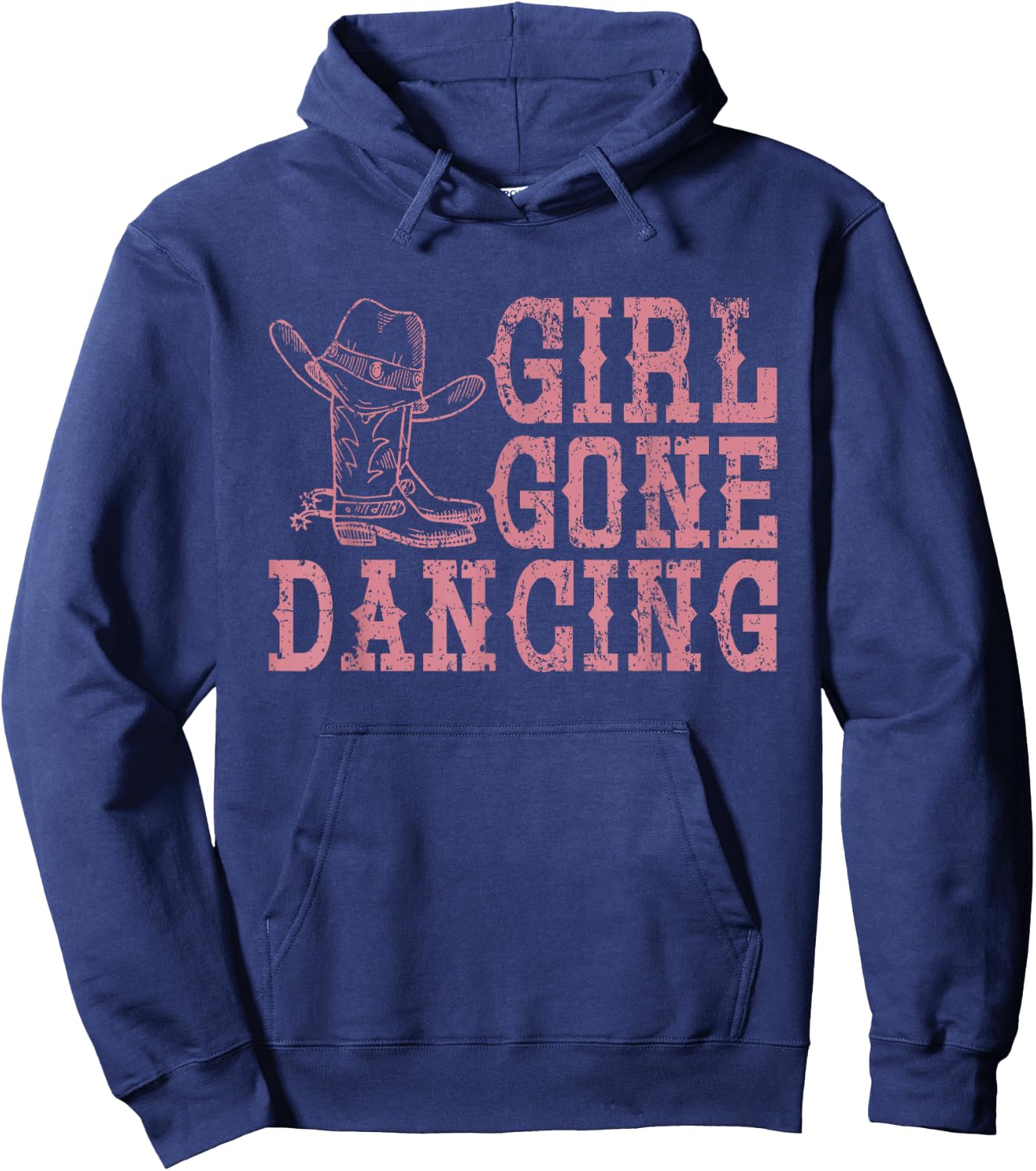 Texas Line Dancing Rodeo Cowboy Gift Line Dance Hoodie - Hoodie | Navy