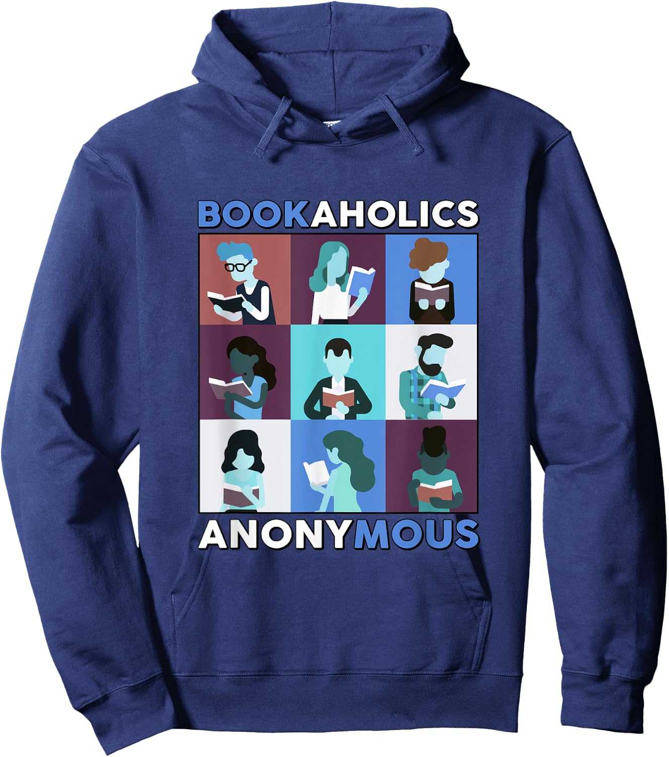 BookAholics Anonymous Hoodie - Hoodie | Navy