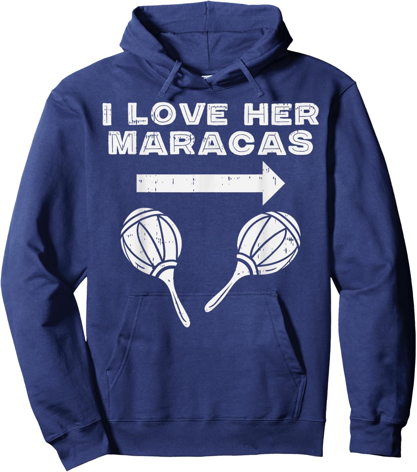 I Love Her Maracas Cinco De Mayo Matching Couple Men His Hoodie - Hoodie | Navy