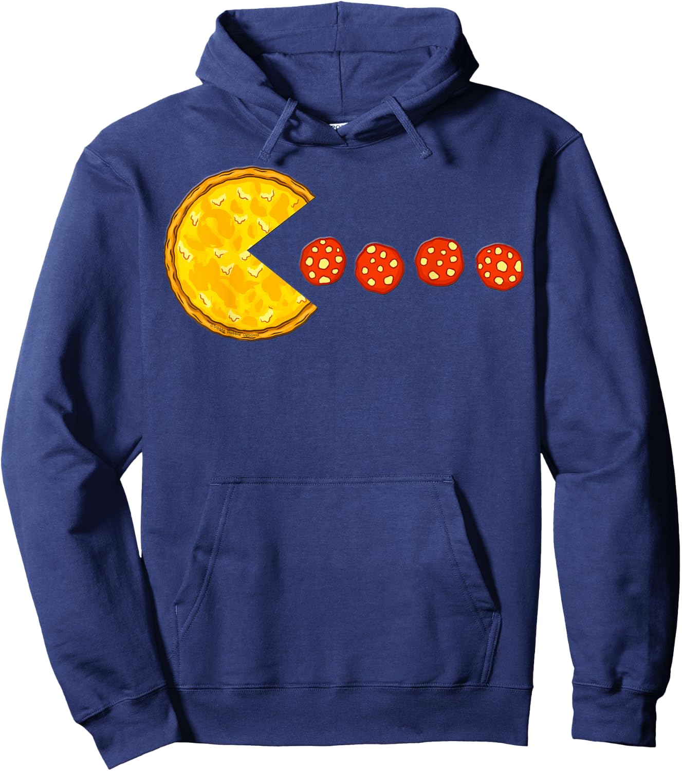 Funny Pizza Lovers Pizza Food Pepperoni - Pizza Hoodie - Hoodie | Navy