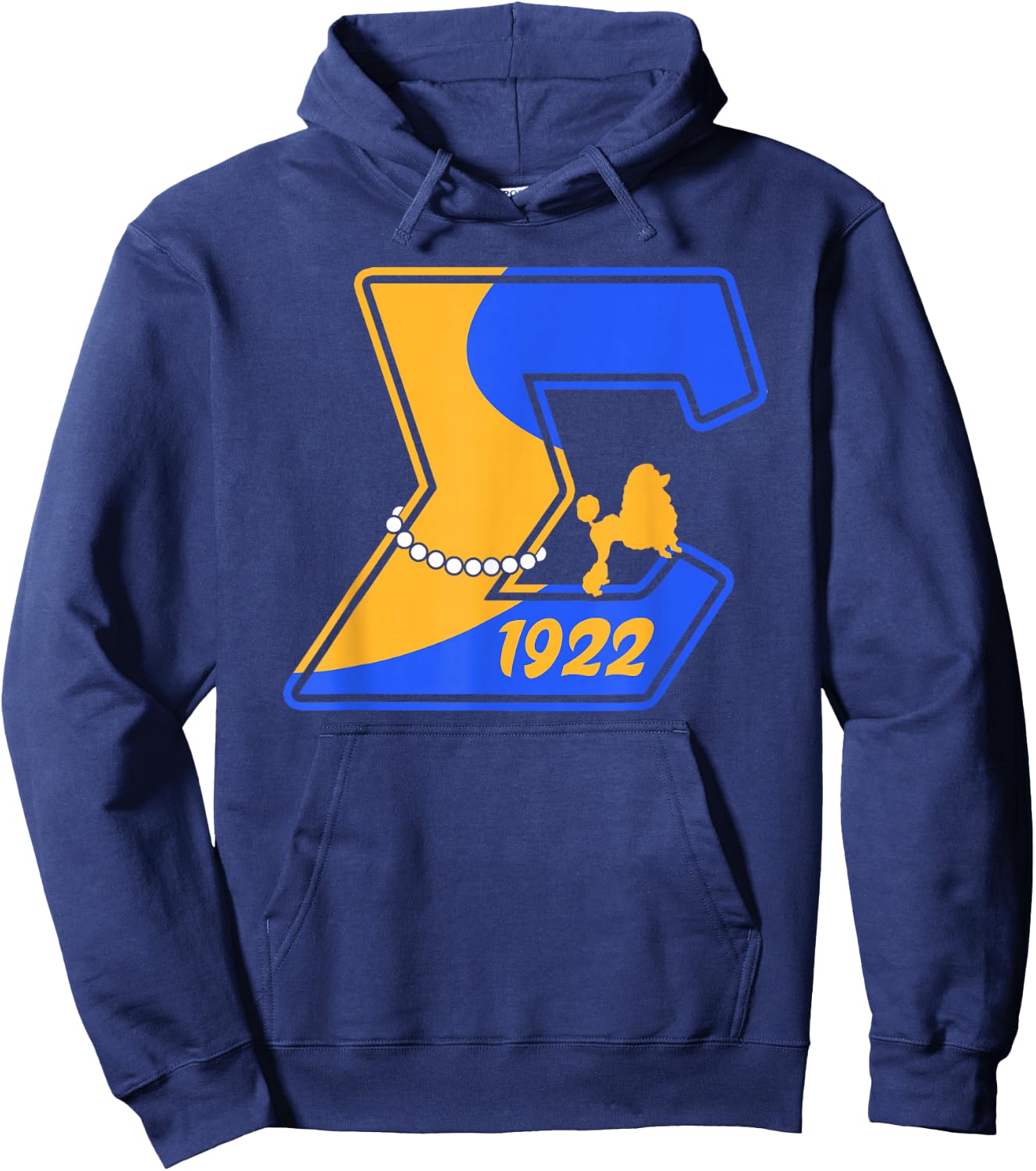 Sigma Gamma Rho Paraphernalia, Sigma Pretty Poodles Sorority Hoodie - Hoodie | Navy