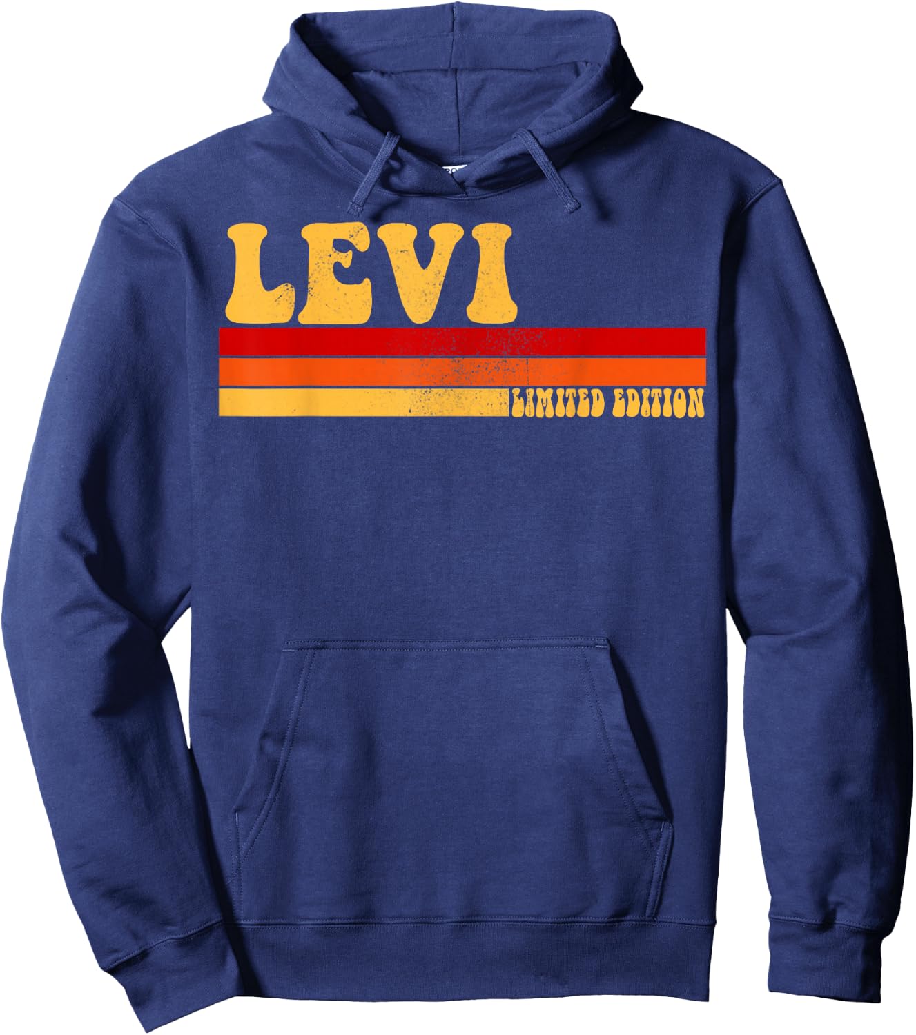 LEVI Name Personalized Idea Men Retro Vintage LEVI Hoodie - Hoodie | Navy