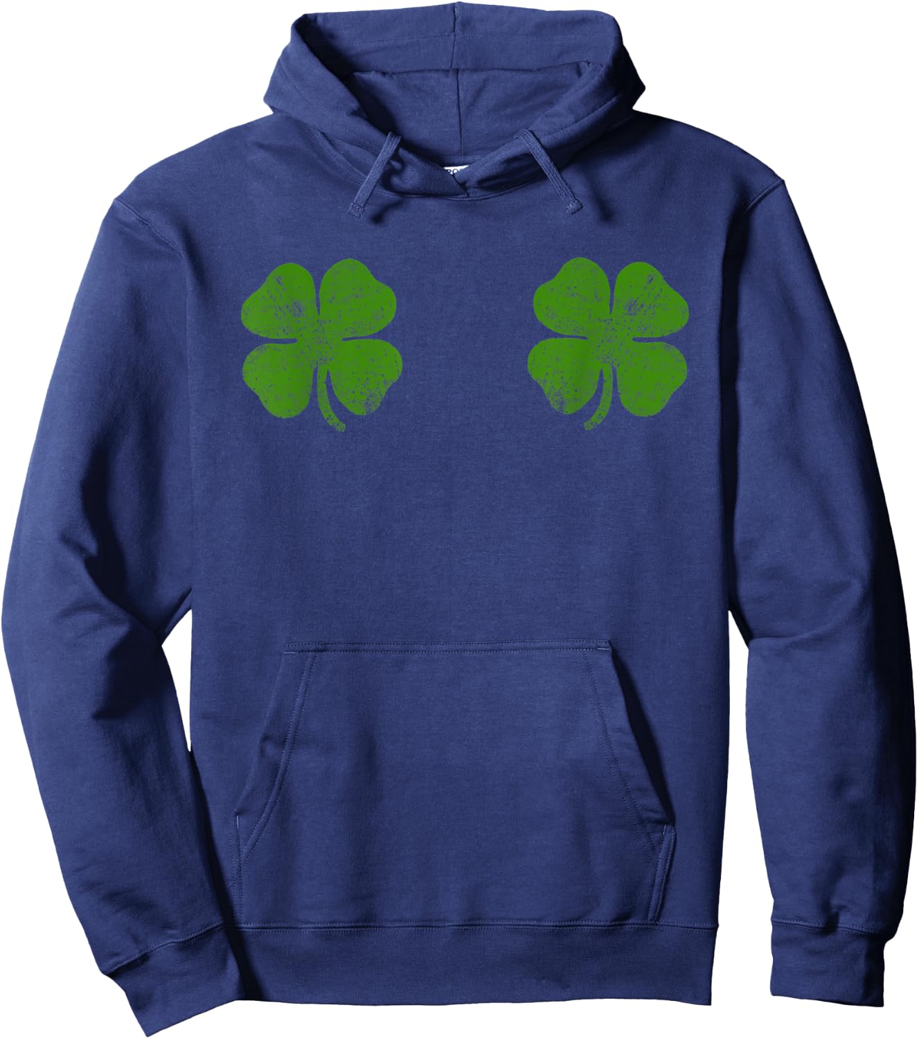 St Patricks Day Shamrock Boob Women Shirt Shamrock Boob Hoodie - Hoodie | Navy
