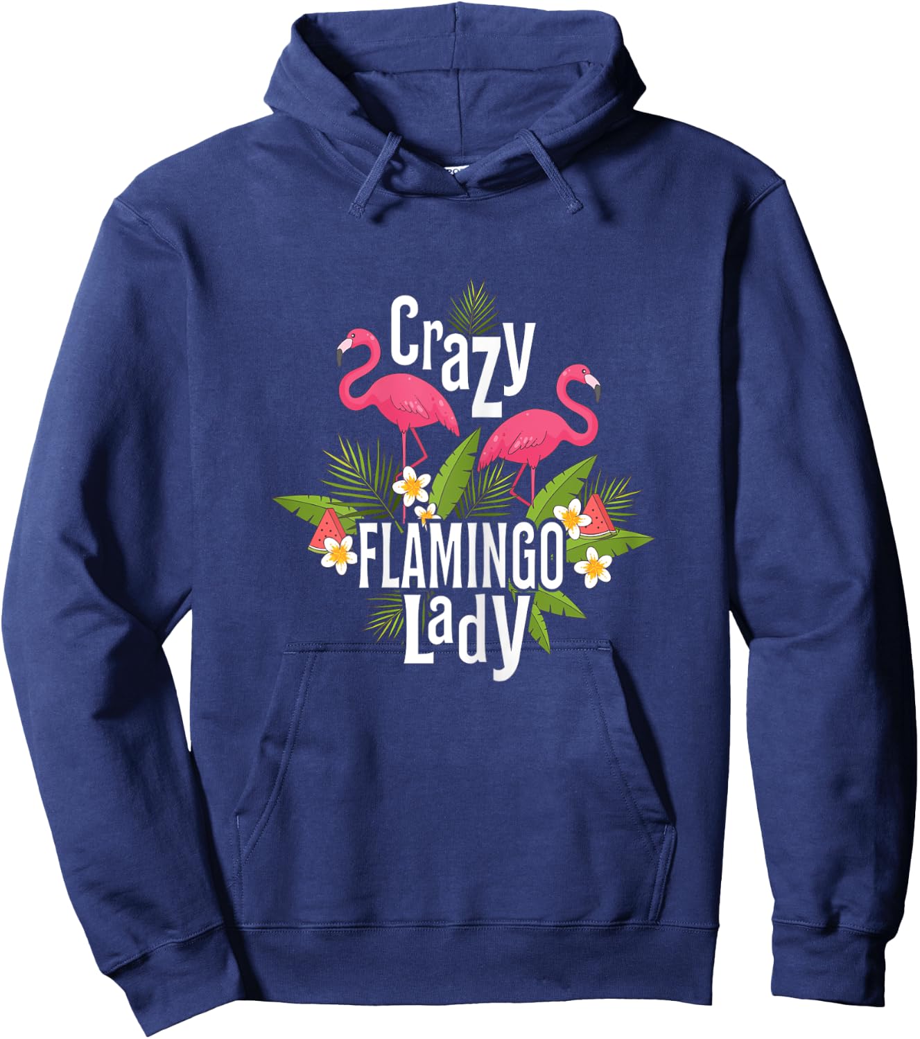 Crazy Flamingo Lady Flamingo Gifts Flamingo Shirt Flamingos Hoodie - Hoodie | Navy