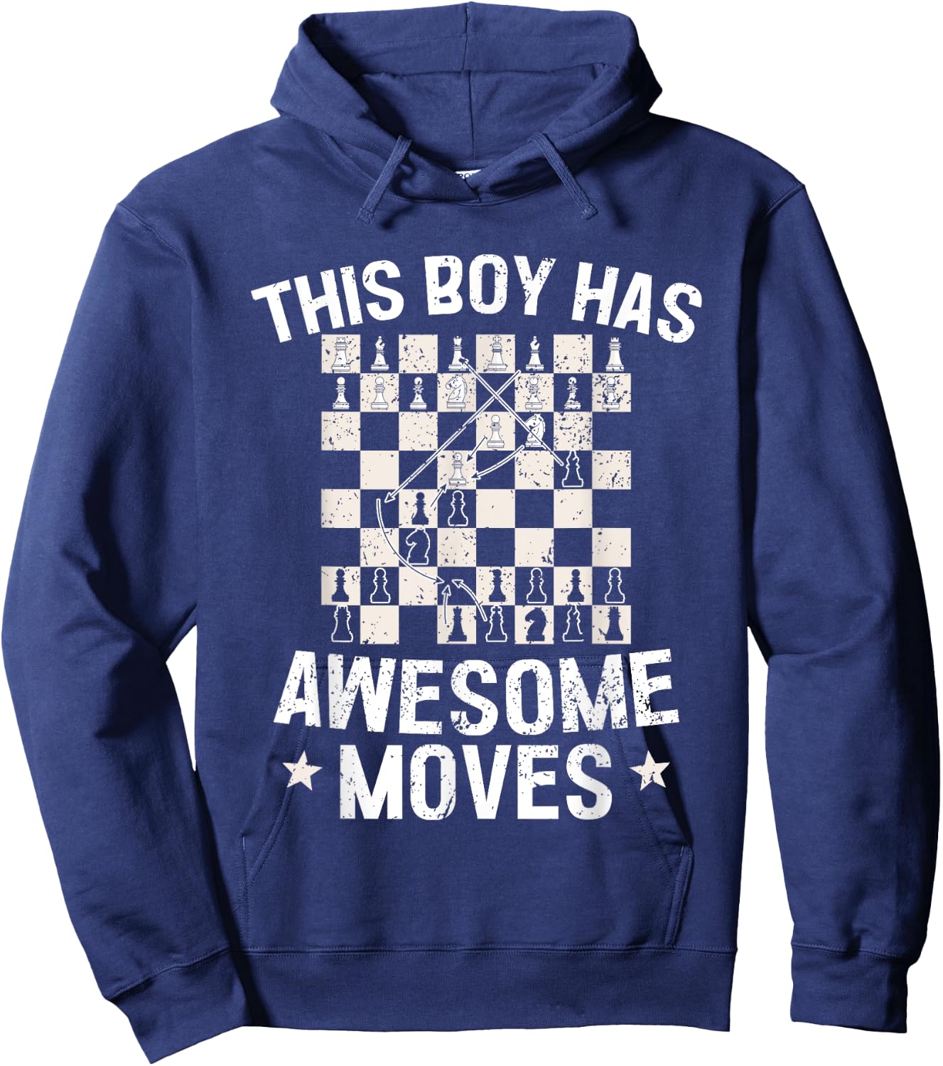 Chess Shirt For Boys Kids Chess Player Board Game Hoodie - Hoodie | Navy