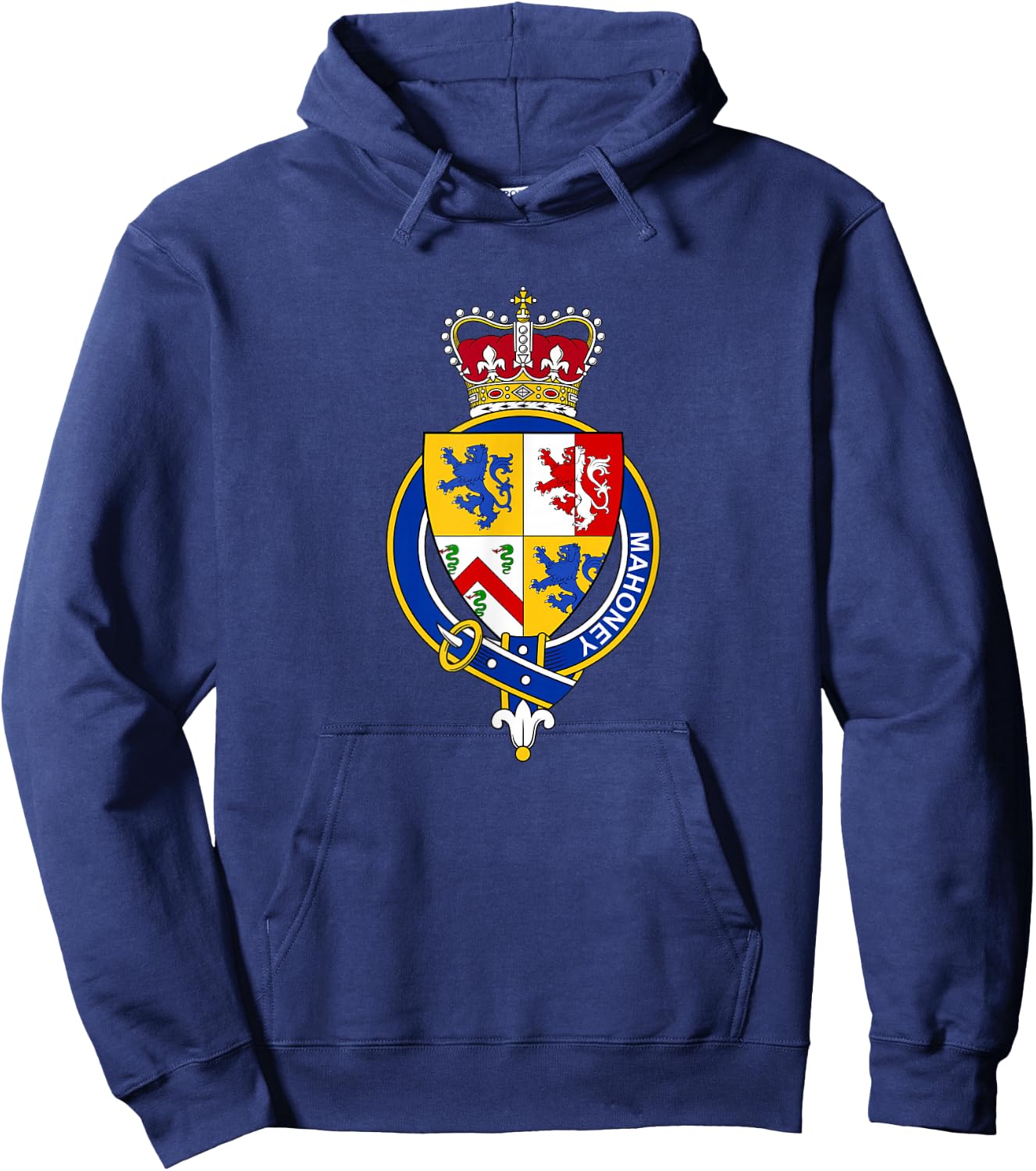 Mahoney Coat of Arms - Family Crest Hoodie - Hoodie | Navy