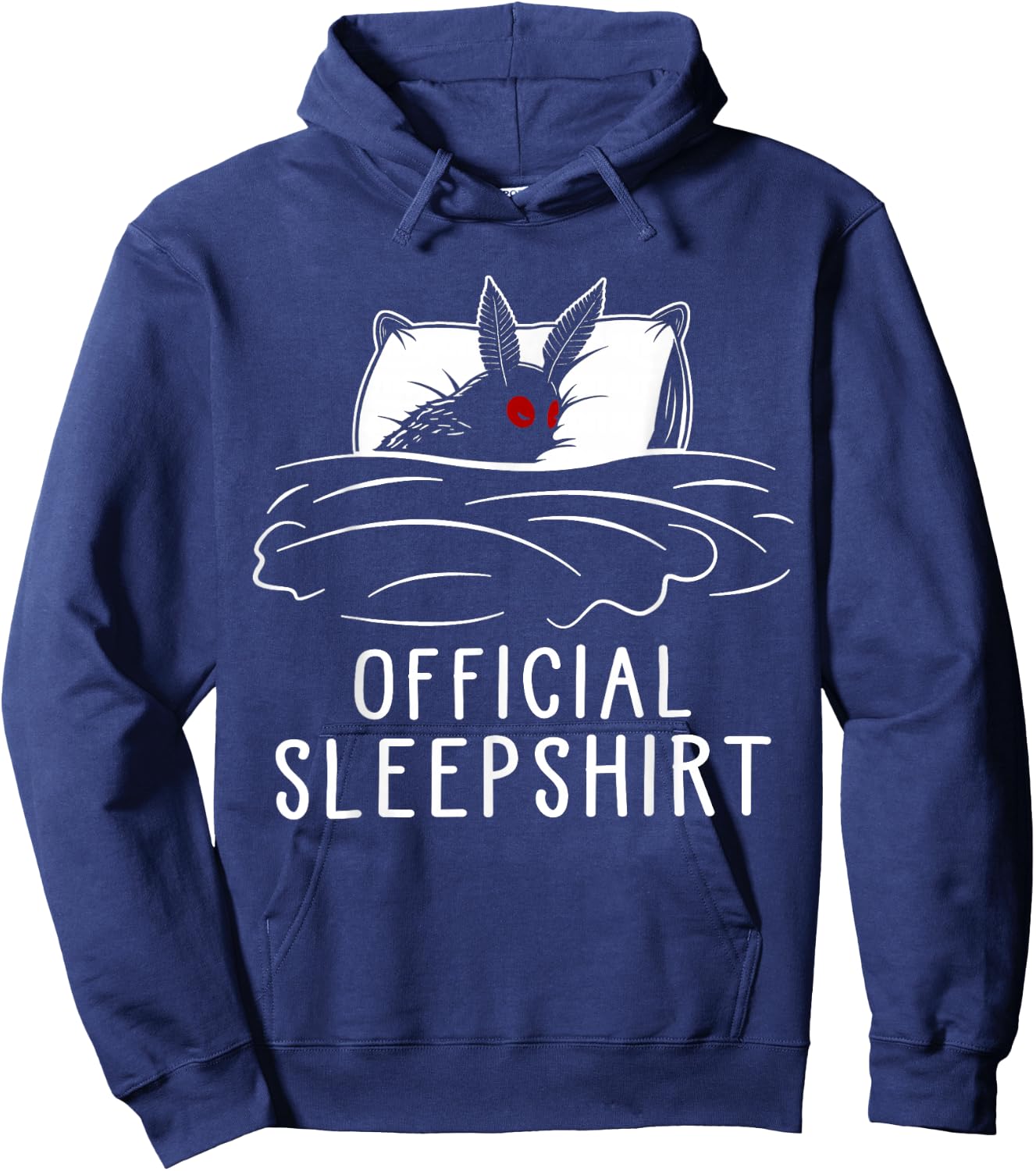 Mothman Cryptid Official Sleep Hoodie - Hoodie | Navy