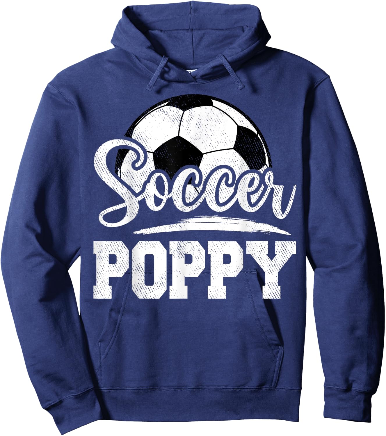 Soccer Poppy Soccer Player Game Day Father's Day Hoodie - Hoodie | Navy