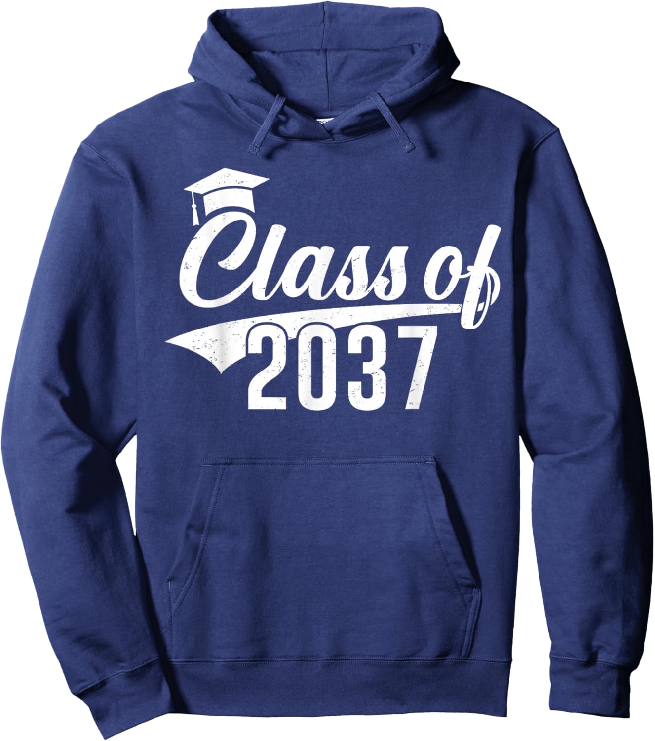 Class of 2037 Grow With Me Kindergarten K-12 Class of 2037 Hoodie - Hoodie | Navy