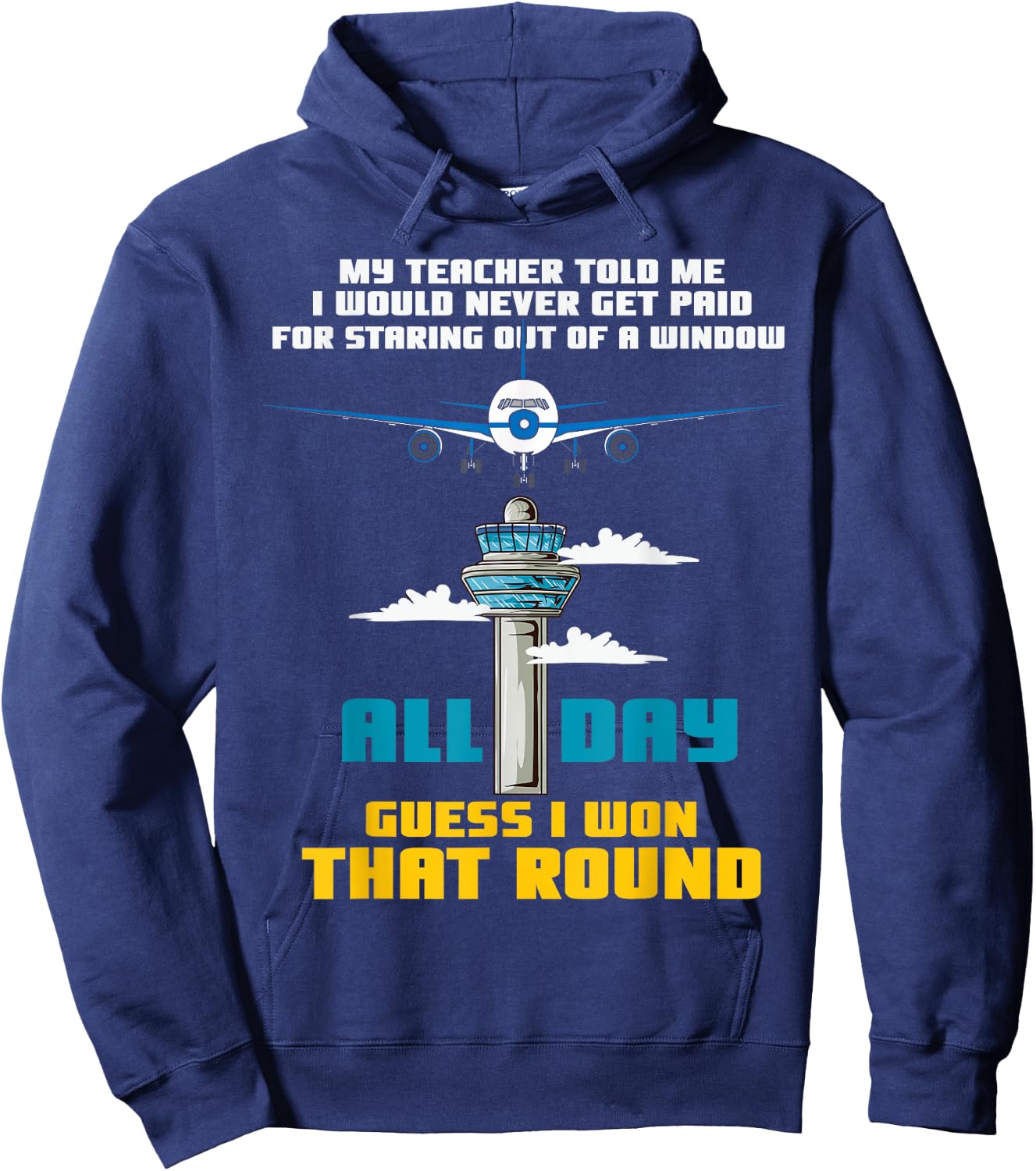 Funny Air Traffic Controller Saying ATC Flight Control Hoodie - Hoodie | Navy