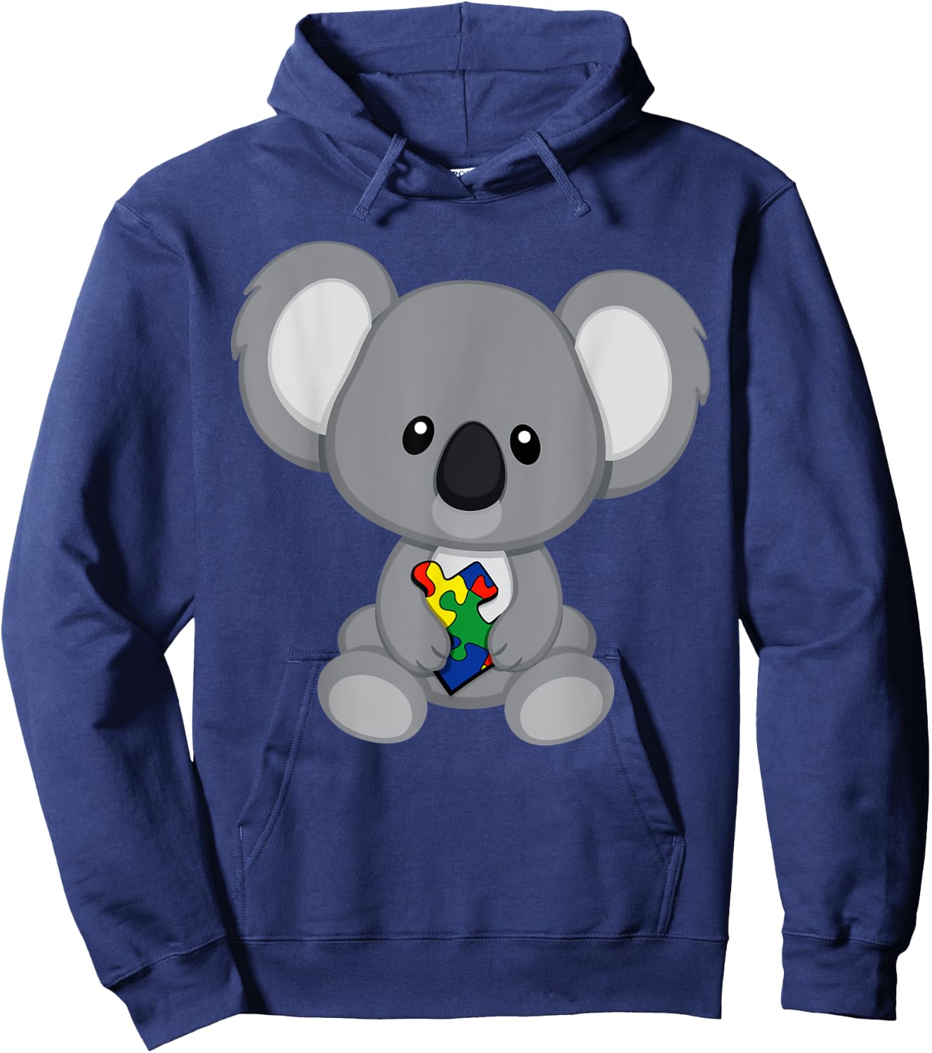 Koala Bear Autism Awareness Hoodie - Hoodie | Navy