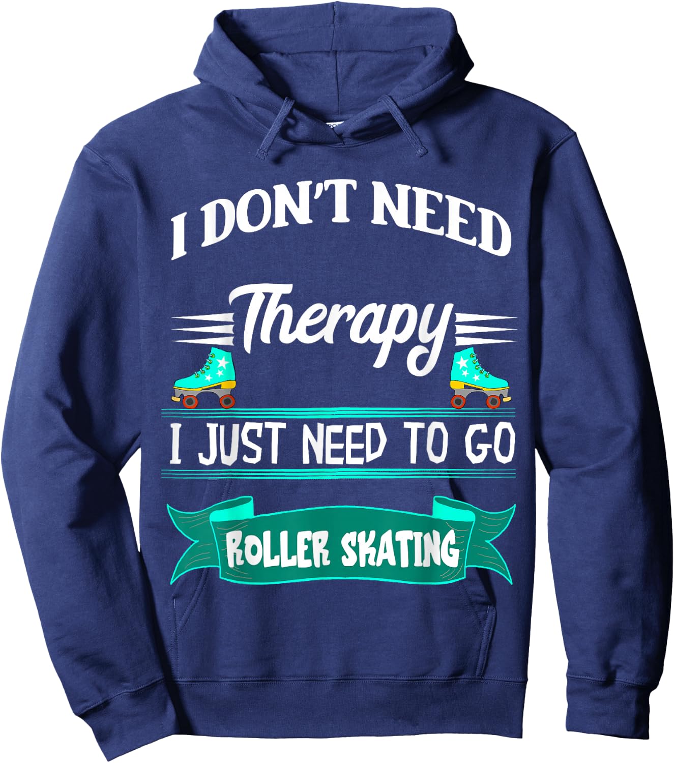 Roller Skating Inline Skater Roller Skating Roller Skate Hoodie - Hoodie | Navy