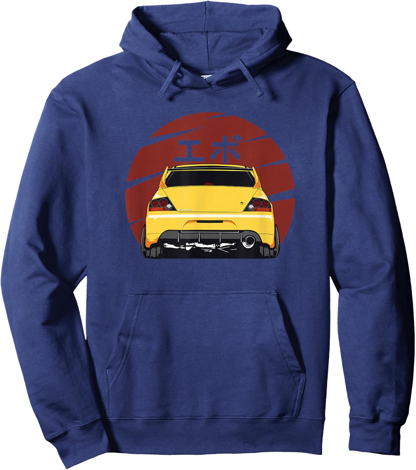 Vintage JDM Evo Hoodie - Hoodie | Navy