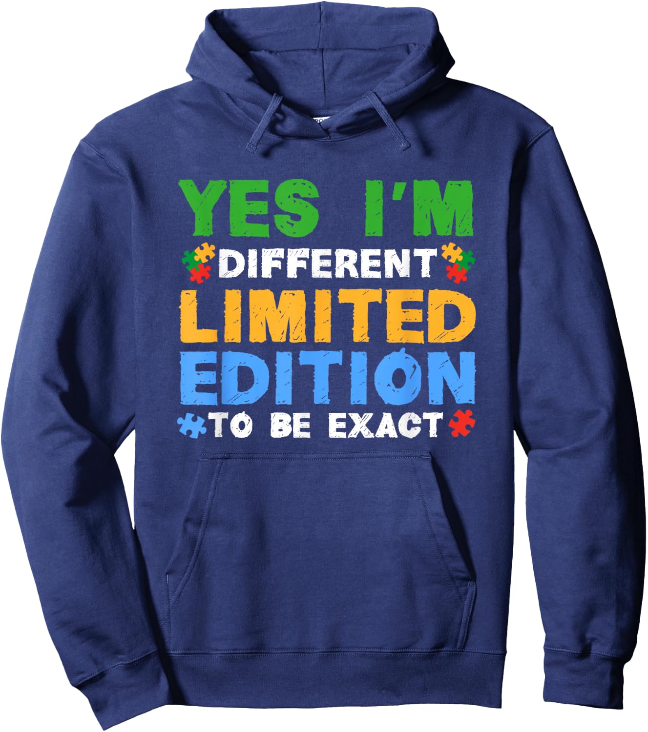 Yes Im Different Limited Edition Gift Autistic Teenager Hoodie - Hoodie | Navy