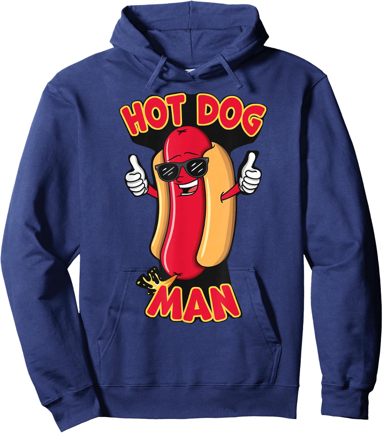 Funny Hot Dog Maker - Hot Dog Man Hoodie - Hoodie | Navy
