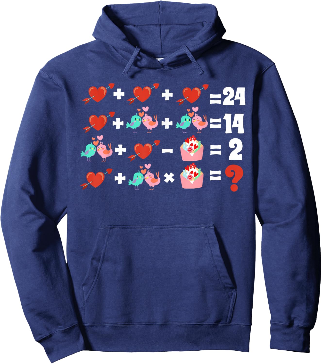 Order Of Operations Quiz Funny Valentine Math Teacher 2024 Hoodie - Hoodie | Navy