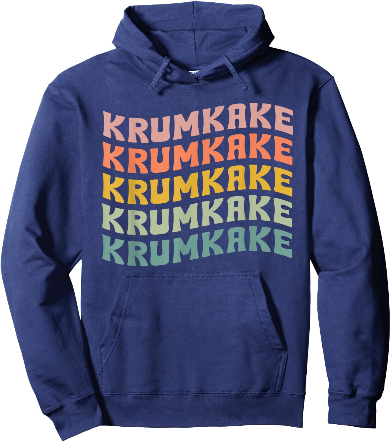Krumkake Typeset Apparel Scandinavian Waffer Lovers Hoodie - Hoodie | Navy