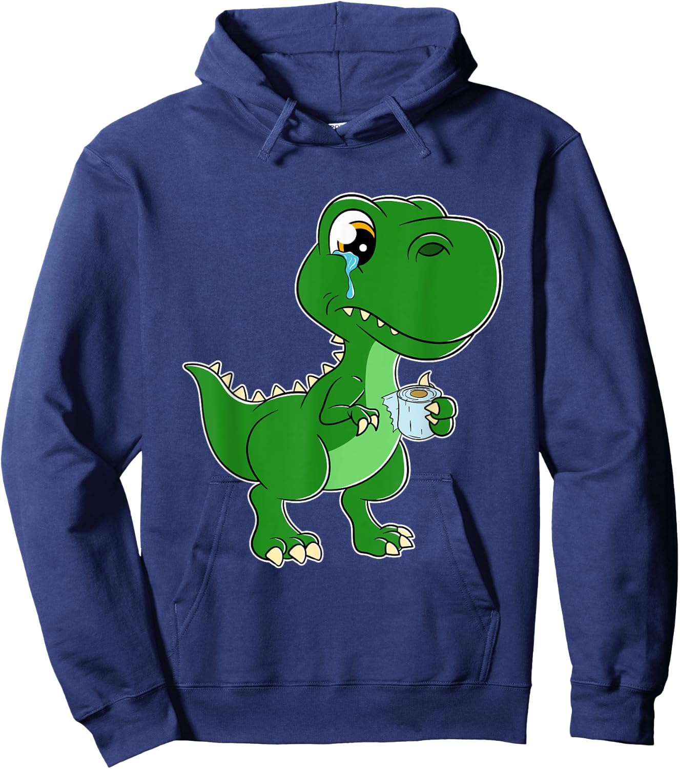 The struggle is real funny T-Rex Toilet Paper Hoodie - Hoodie | Navy