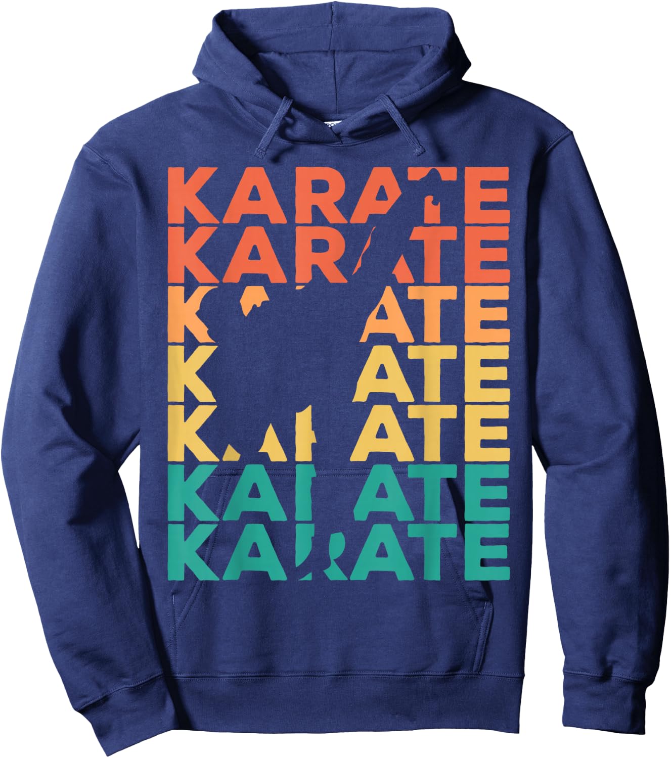 Retro Vintage Karate Gift Karateka Small Hoodie - Hoodie | Navy