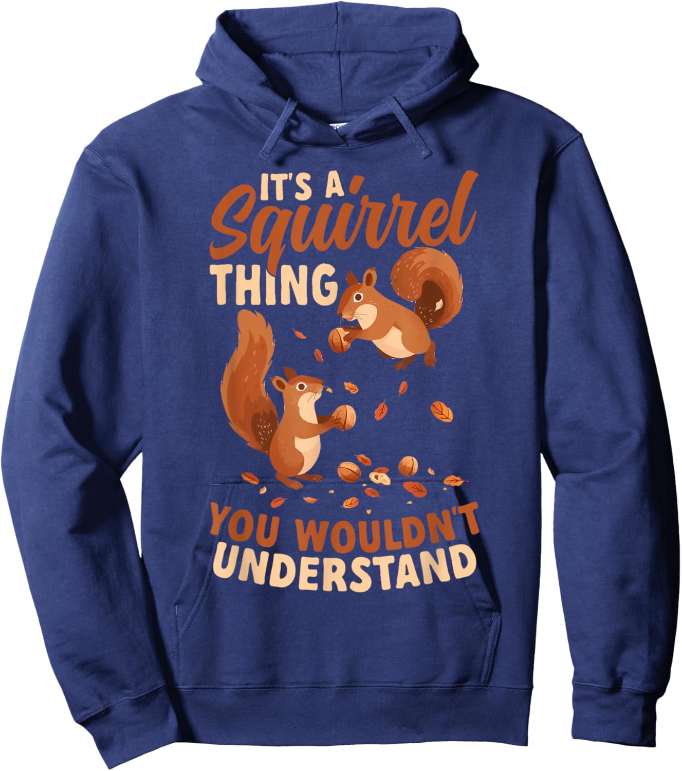 Funny Pet Squirrel Lover Hoodie - Hoodie | Navy