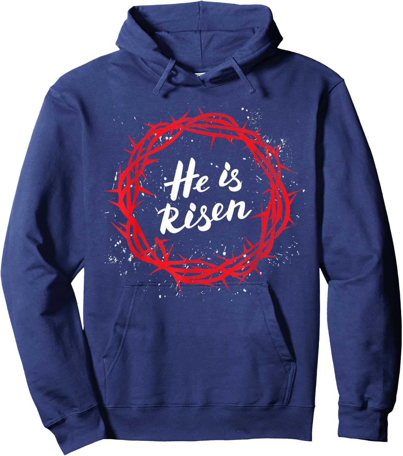Christian Easter Bible For Believers Jesus He Is Risen Hoodie - Hoodie | Navy