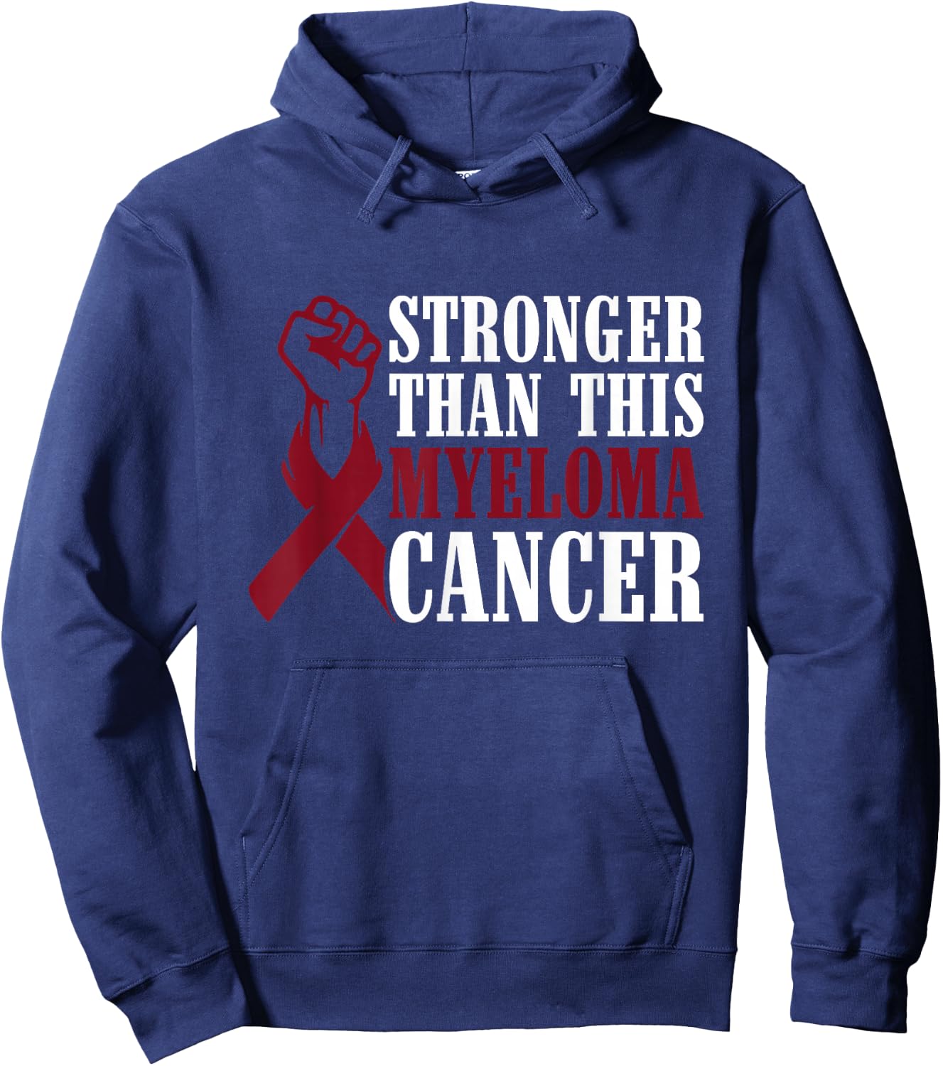 Stronger Than This Myeloma Cancer Multiple Myeloma Awareness Hoodie - Hoodie | Navy