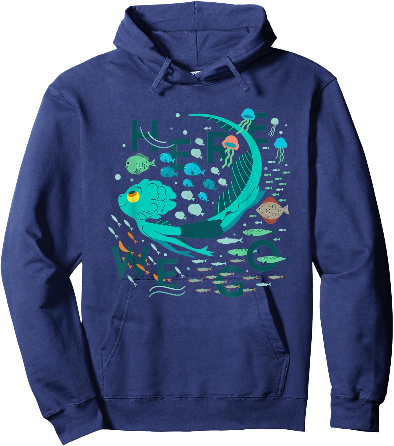 Disney Pixar Luca Here We Go Hoodie - Hoodie | Navy