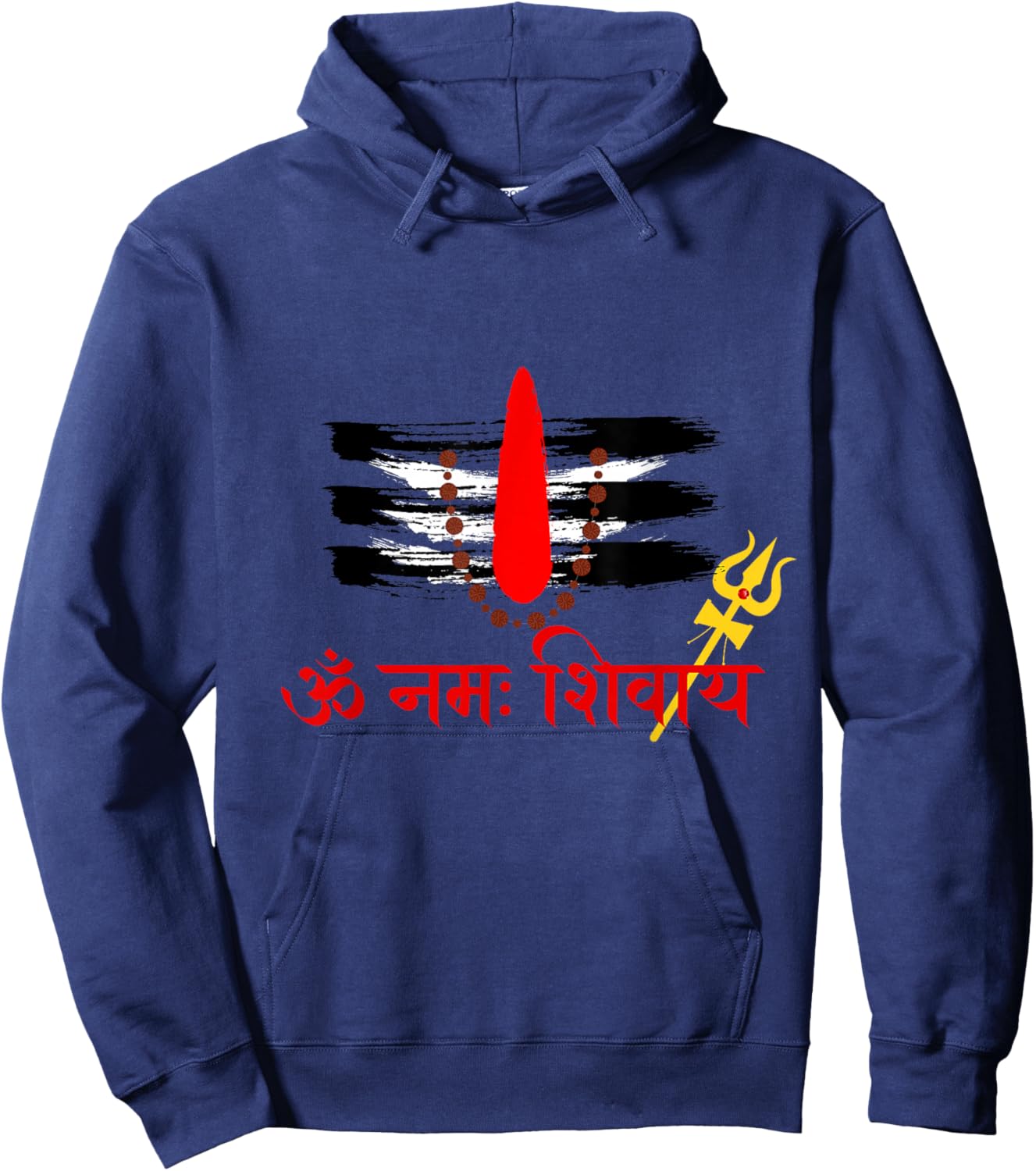 Lord Shiva Om Namah Shivaay Har Har Mahadev Indian culture Hoodie - Hoodie | Navy
