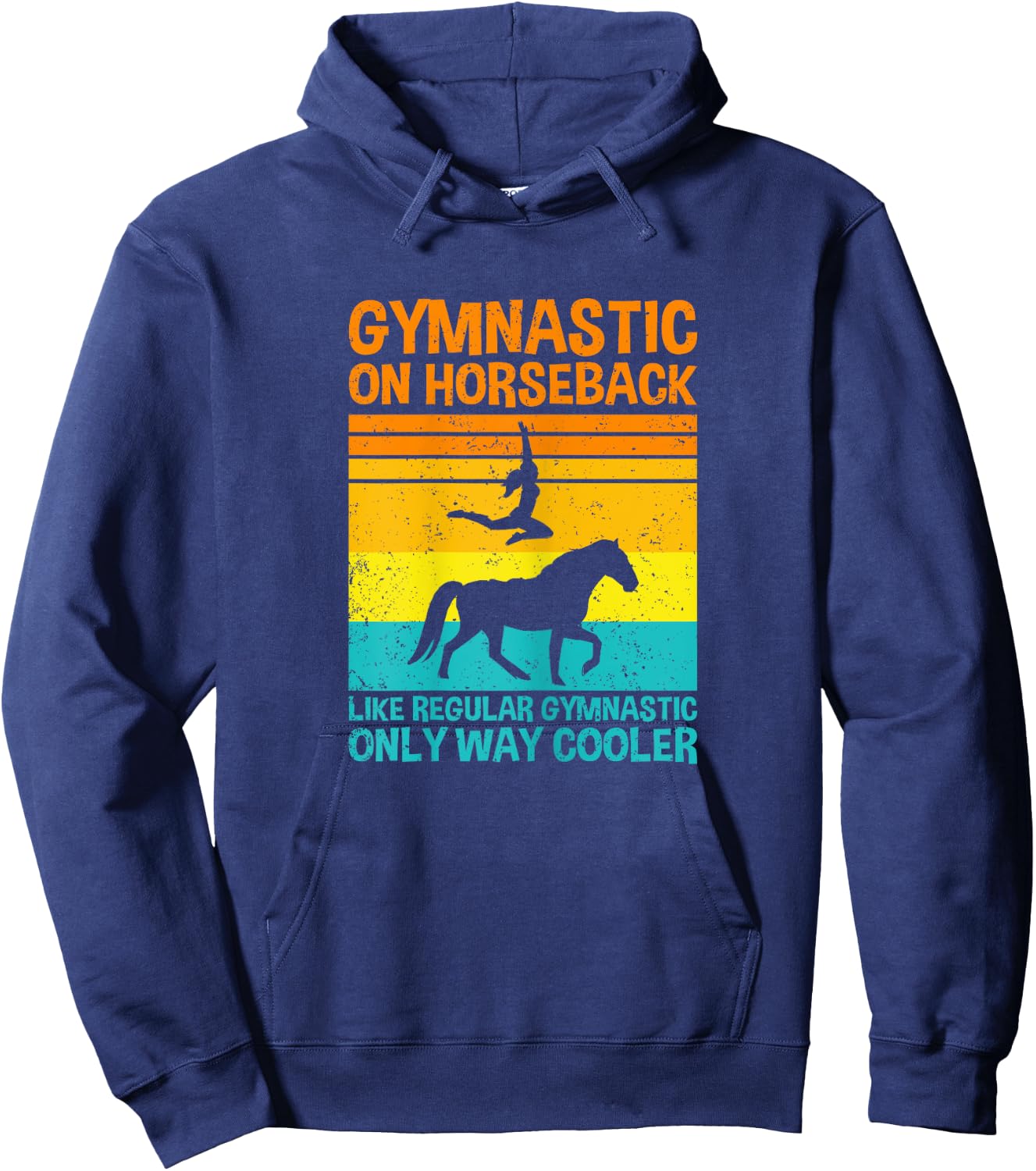 Gymnastic On Horseback, Horse Vaulting Hoodie - Hoodie | Navy