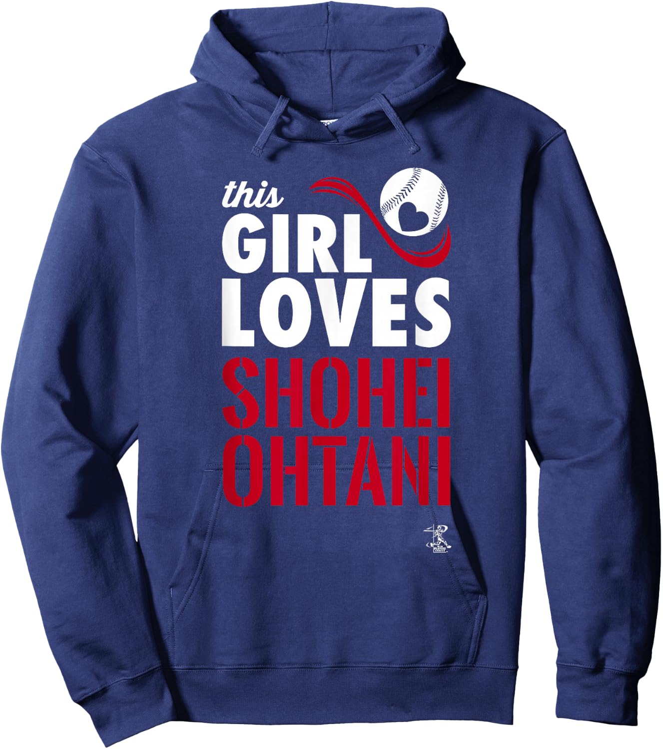 Shohei Ohtani This Girl Loves Los Angeles Baseball MLBPA Hoodie - Hoodie | Navy