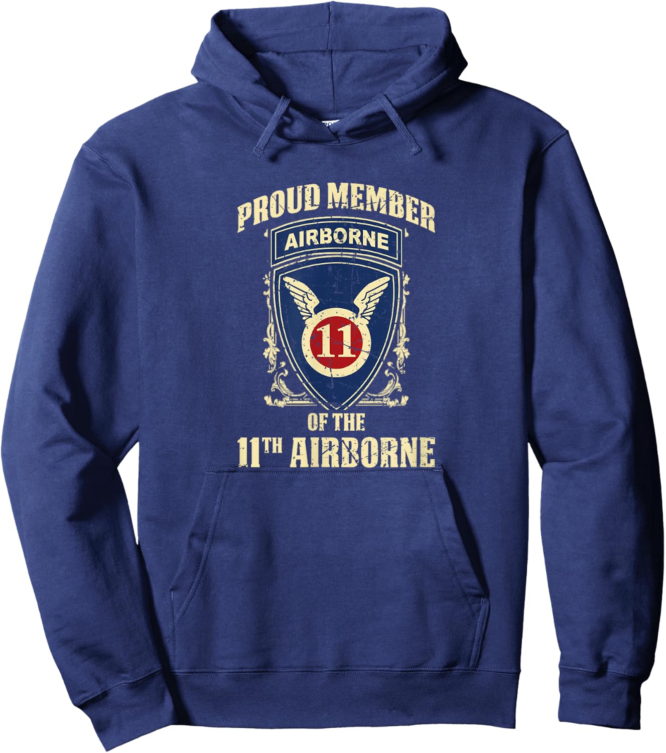Airborne Shirt - 11th Airborne Hoodie - Hoodie | Navy