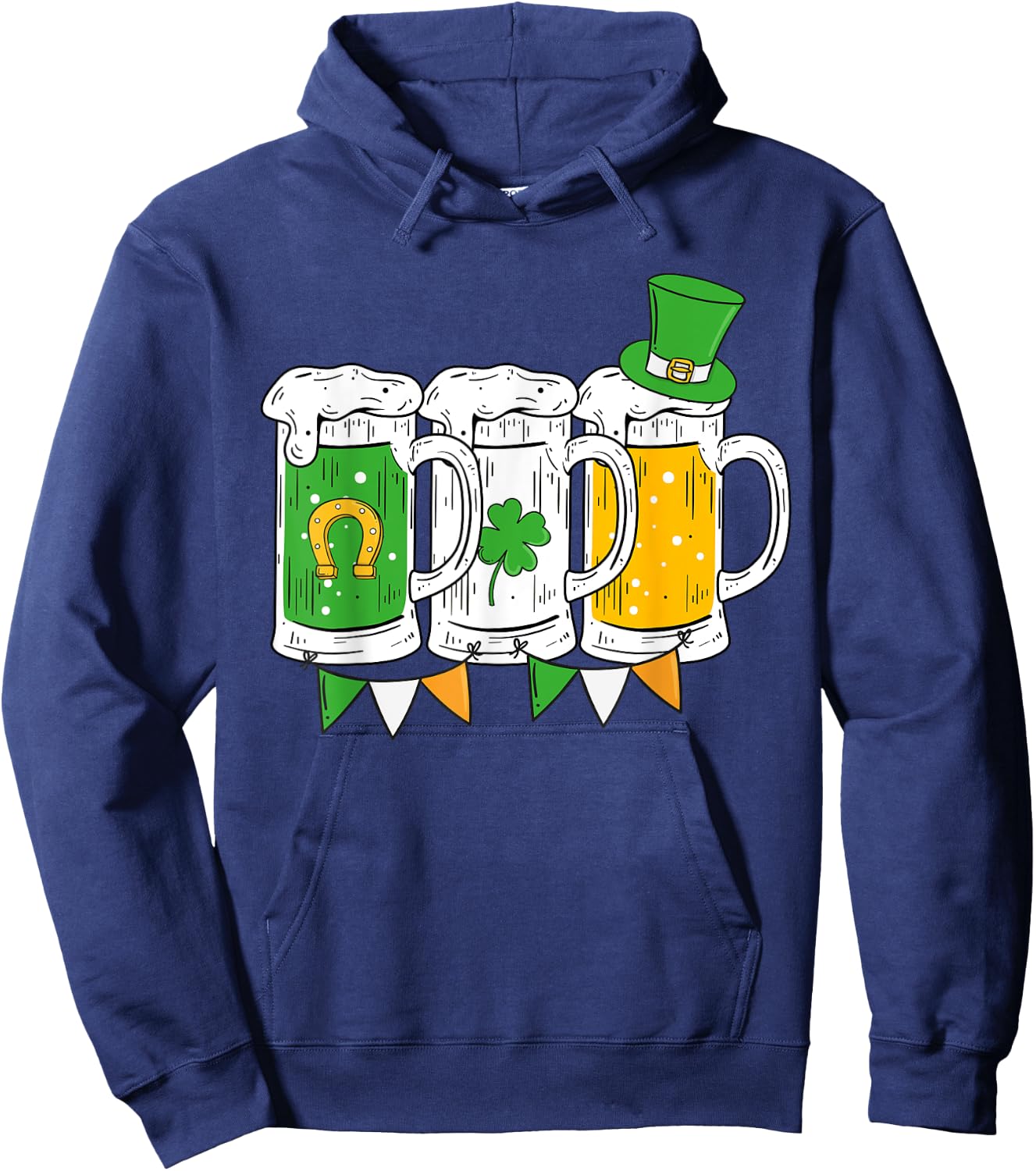 Irish Beer Ireland St Patricks Day Drinking Party Men Women Hoodie - Hoodie | Navy