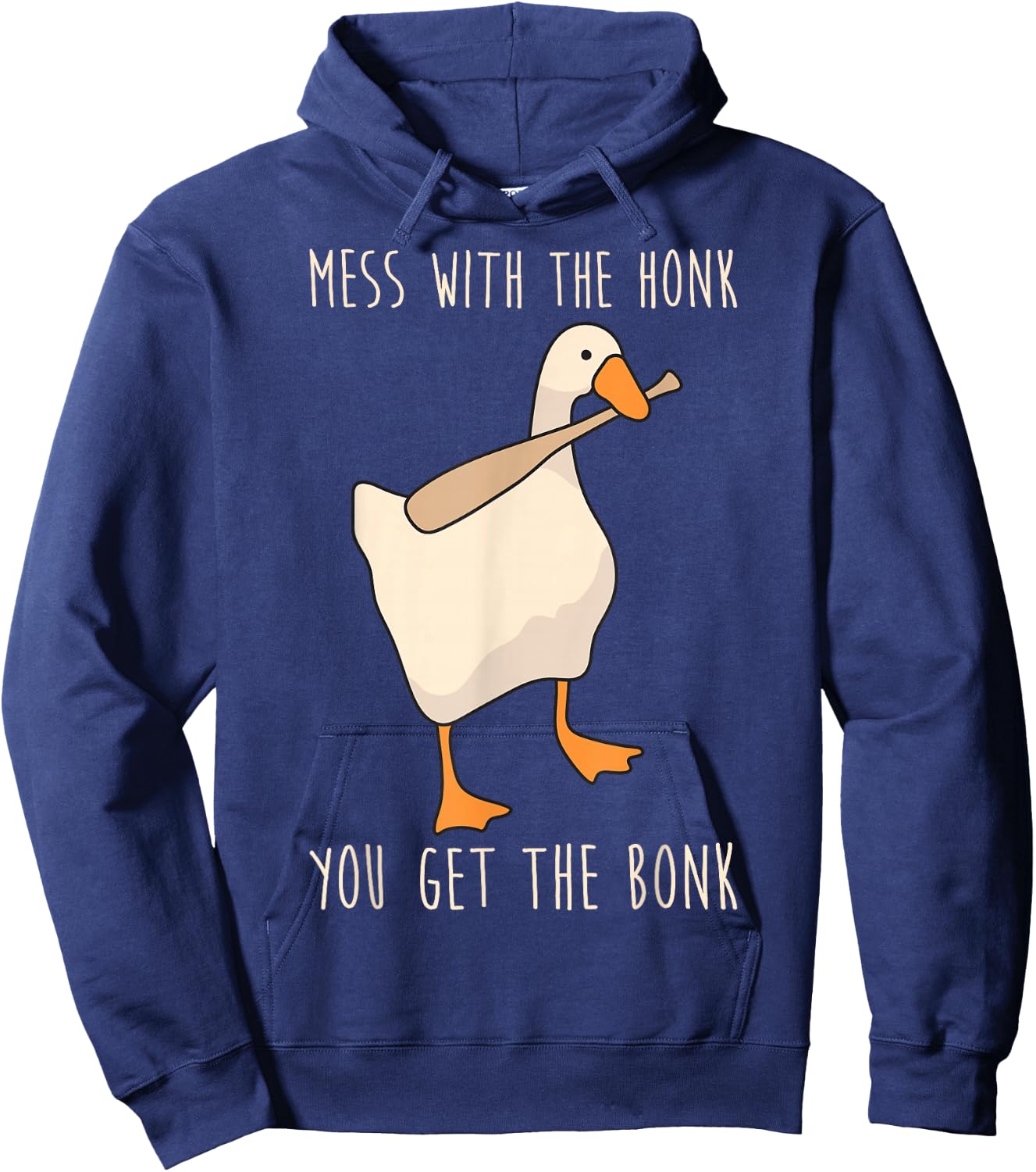Mess with The Honk You Get The Bonk Small Hoodie - Hoodie | Navy