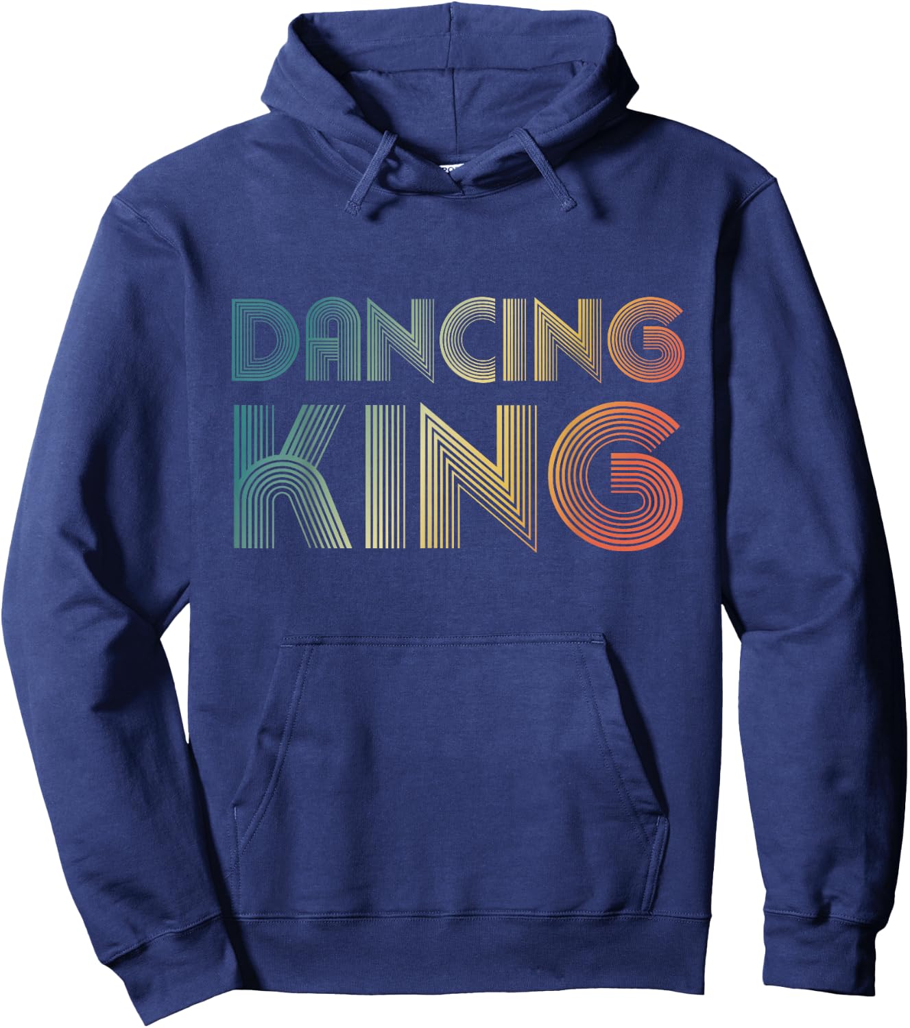 Dancing King, Funky Vintage 70s 80s For Dance Parties Hoodie - Hoodie | Navy