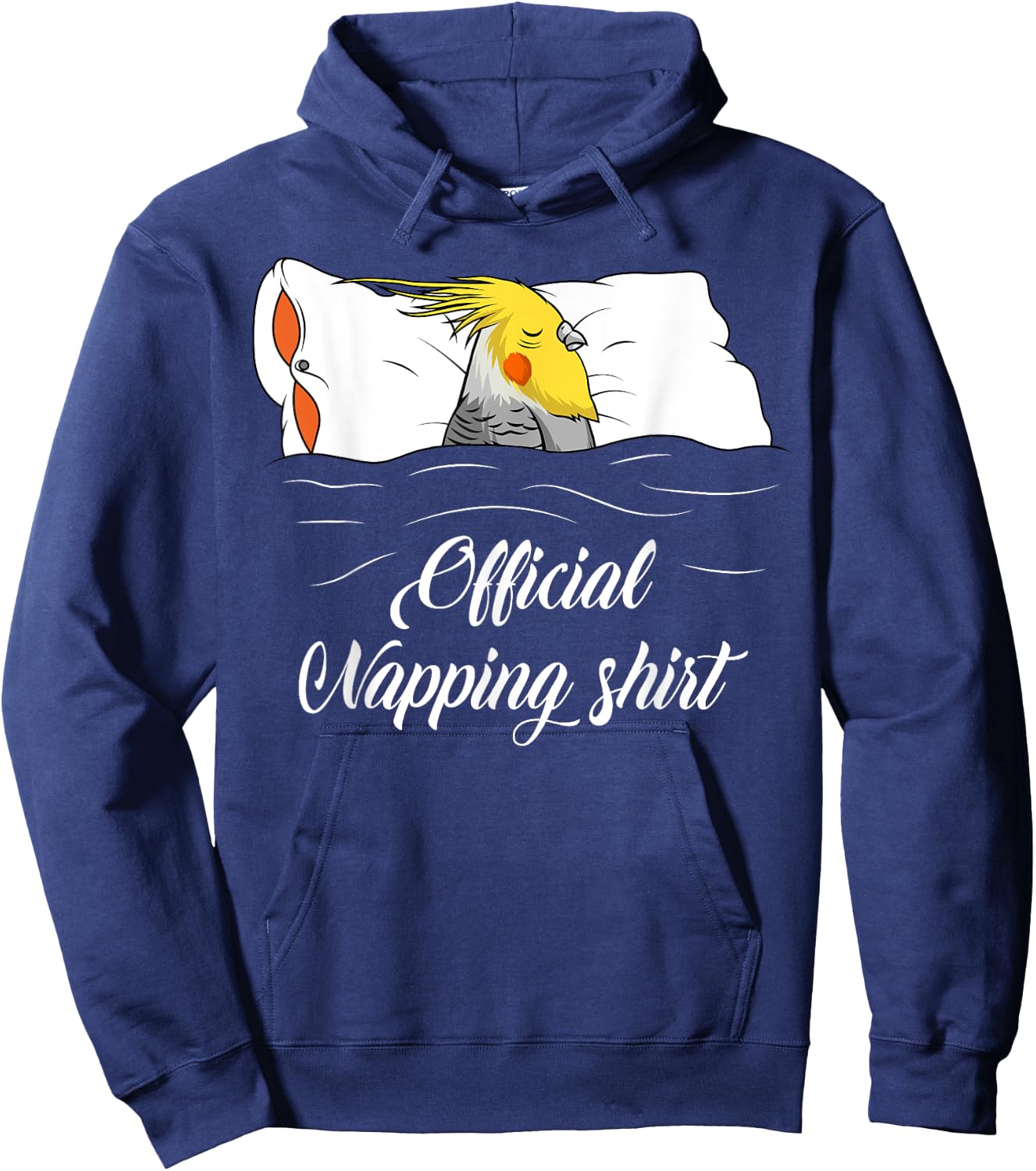 Sleeping Cockatiel Pyjamas Parrot Lover Official Napping Hoodie - Hoodie | Navy