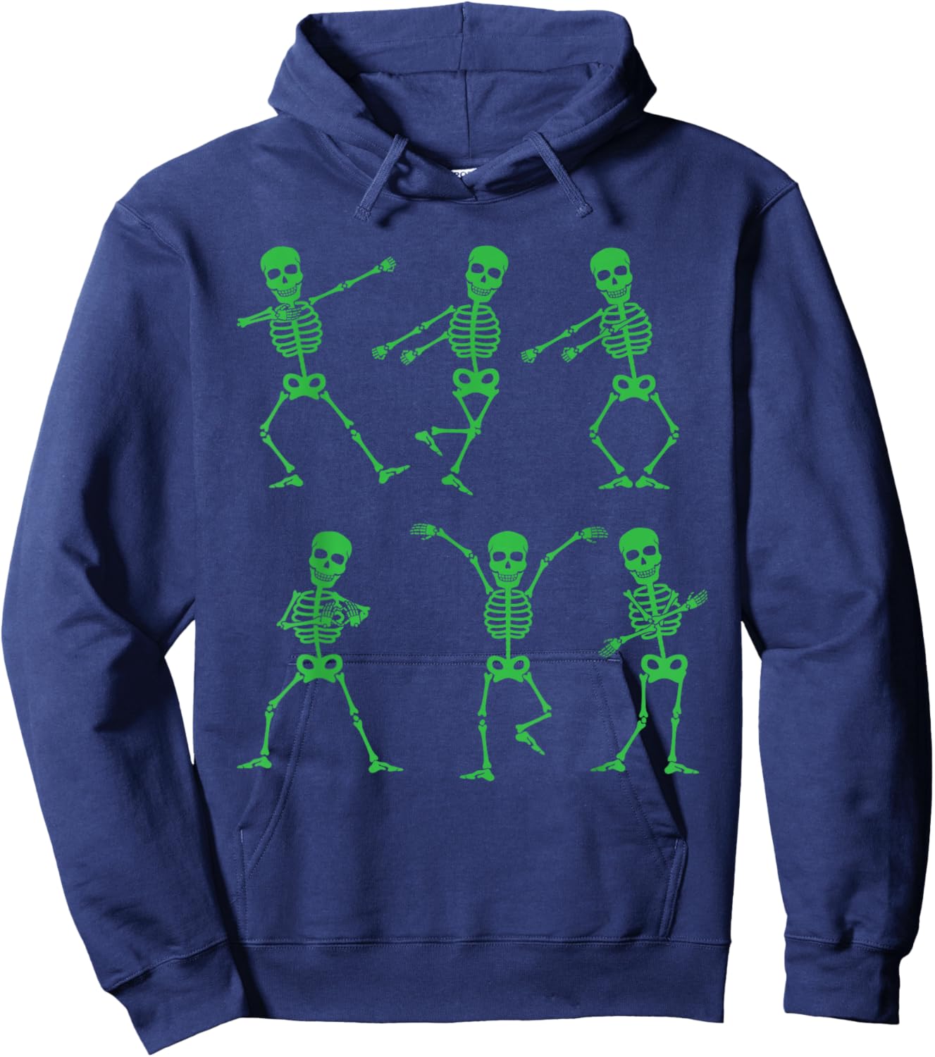 Happy Halloween Dancing Skeletons Skull Party Adults Kids Hoodie - Hoodie | Navy