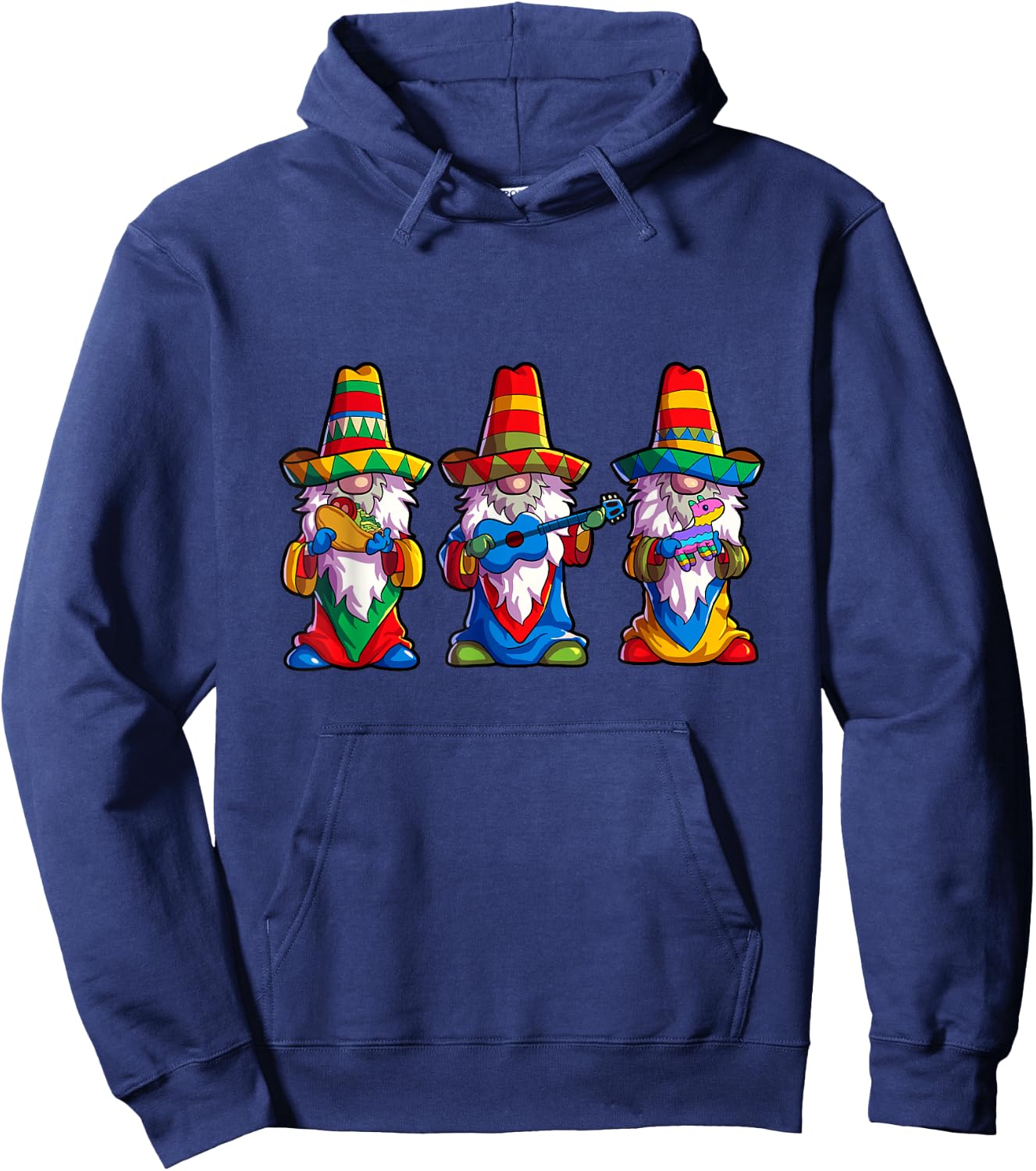 Cinco de Mayo Shirt Gnomes Women Mexican Taco Lover Hoodie - Hoodie | Navy