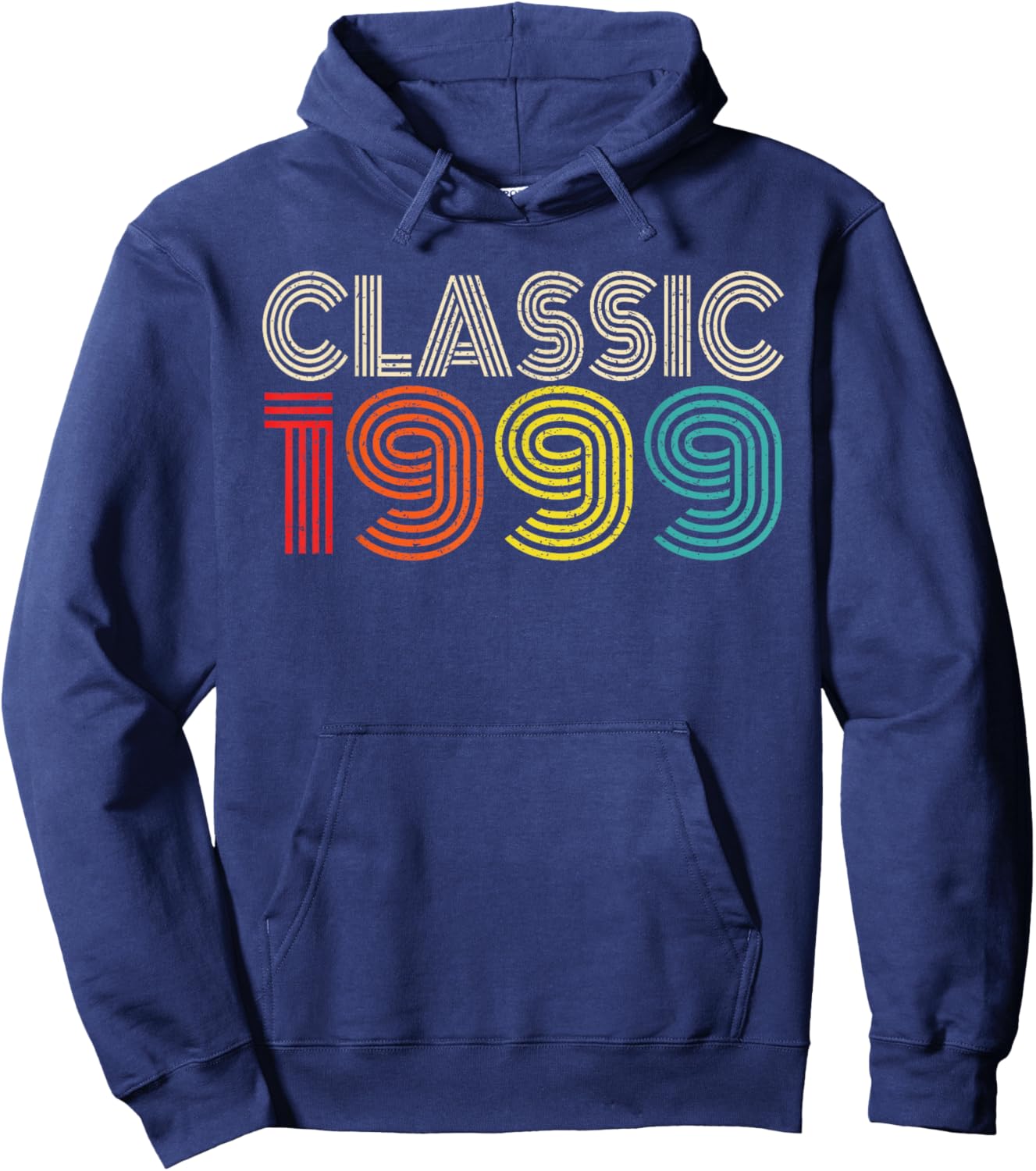 Classic 1999 Vintage 1999 Men Women Vintage Year Birthday Hoodie - Hoodie | Navy