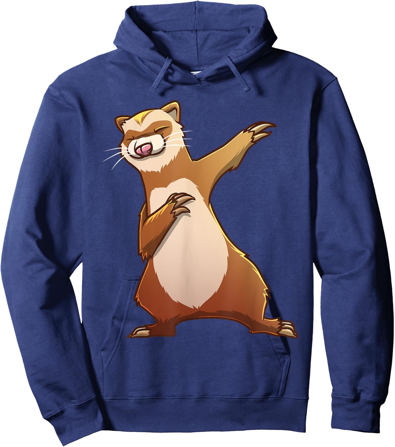 Funny Ferret Gift Kids Men Women Dabbing Dance Hip-hop Hoodie - Hoodie | Navy