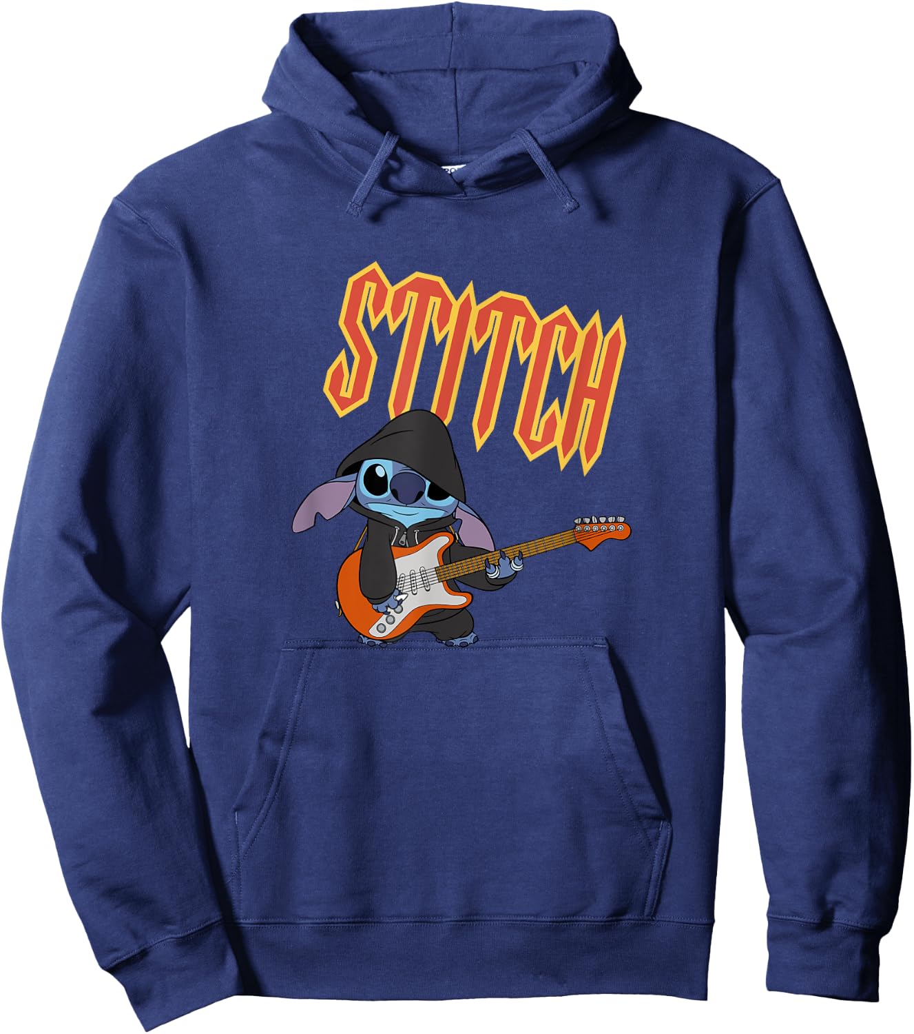 Disney Lilo & Stitch Playing The Guitar Sassy Stitch Poster Hoodie - Hoodie | Navy