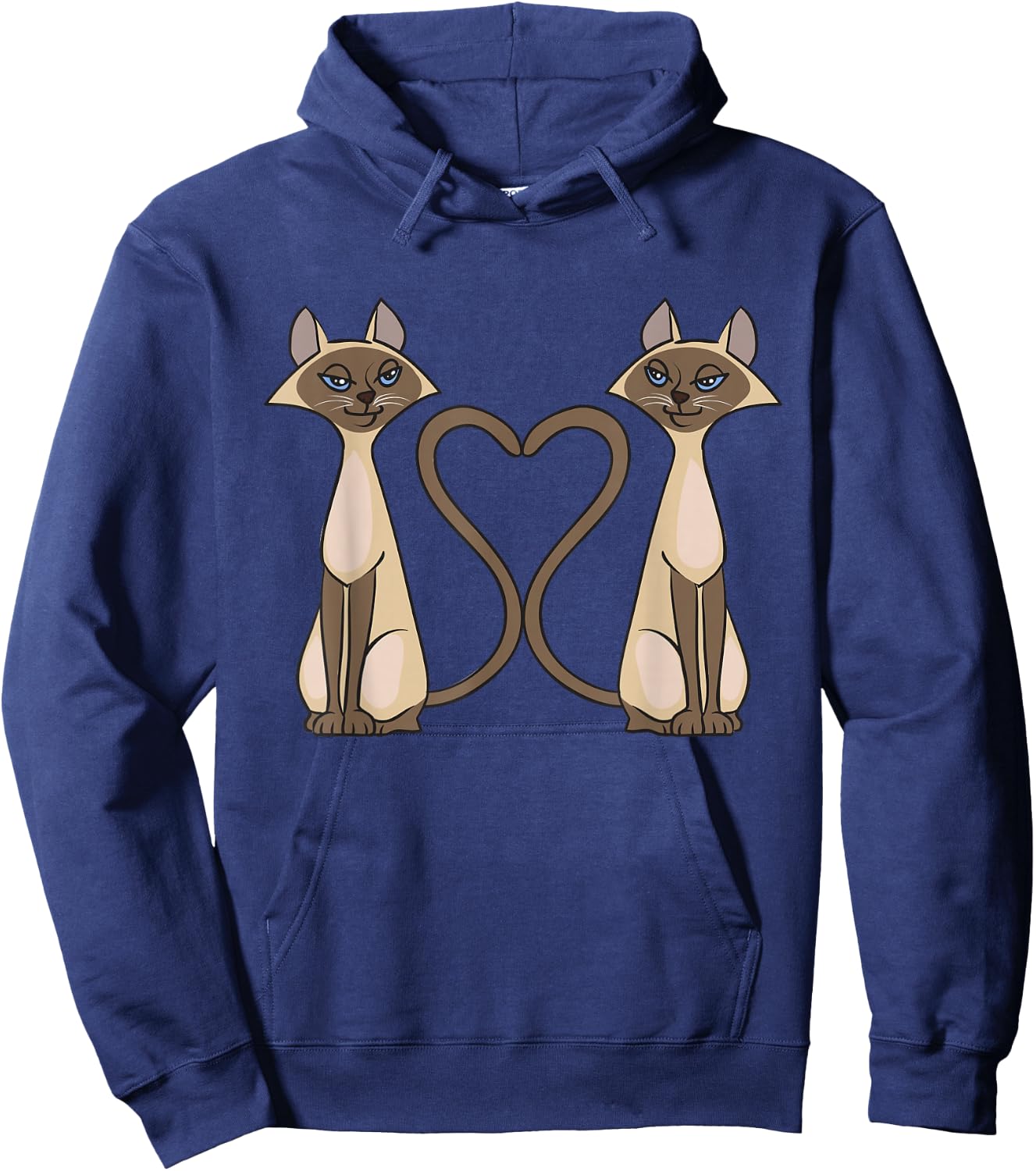 Siamese Cat Two Cute Siamese Cats Hoodie - Hoodie | Navy
