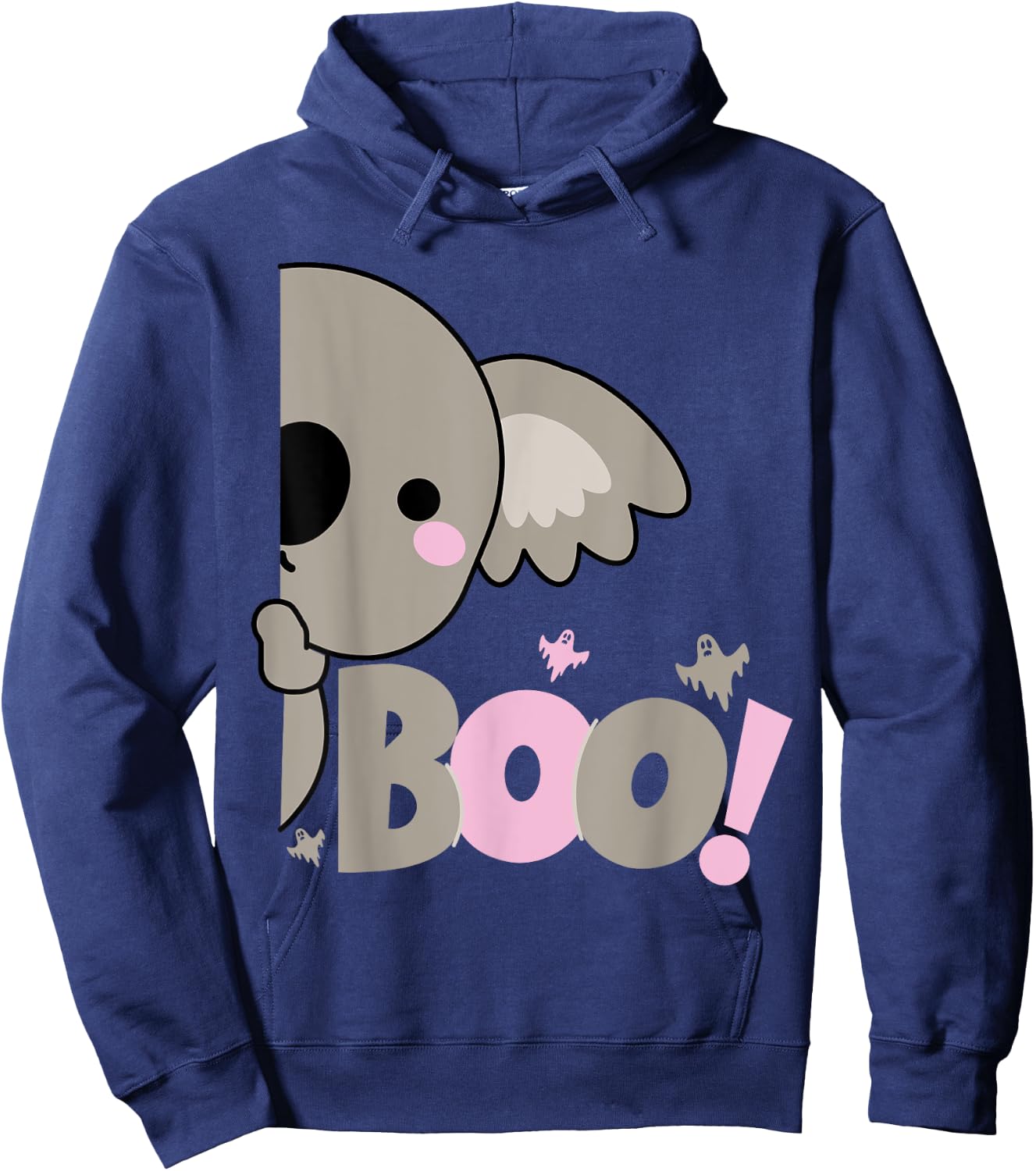 Boo Funny Koala Hiding Peekaboo Scary Halloween Costume Hoodie - Hoodie | Navy