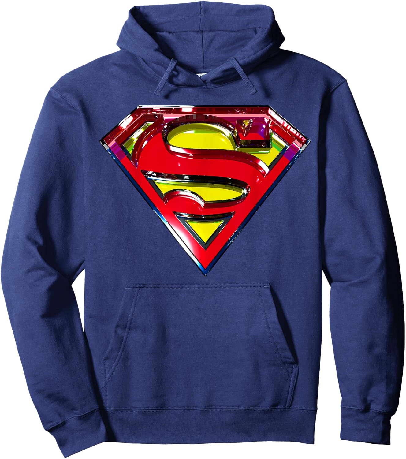 DC Superman Logo Glass Hoodie - Hoodie | Navy