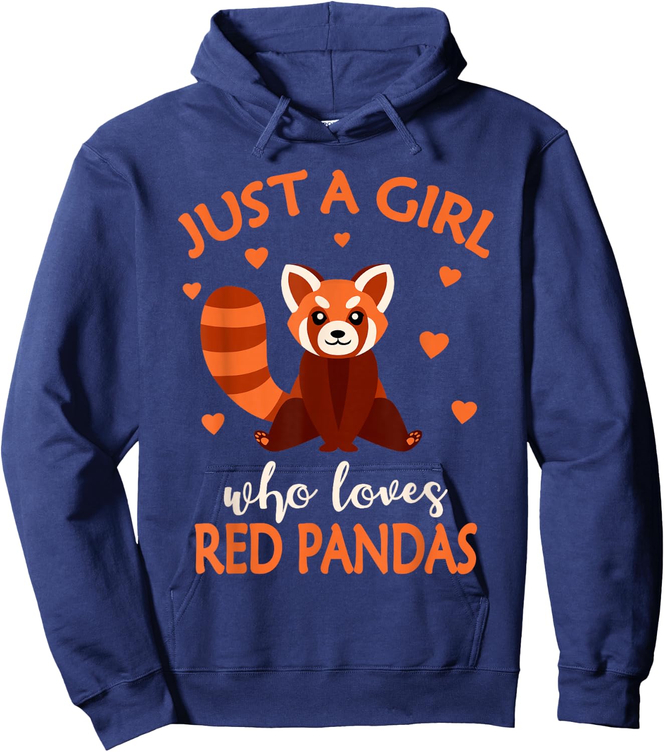 Just A Girl Who Loves Red Pandas Red Panda Girls Kids Hoodie - Hoodie | Navy