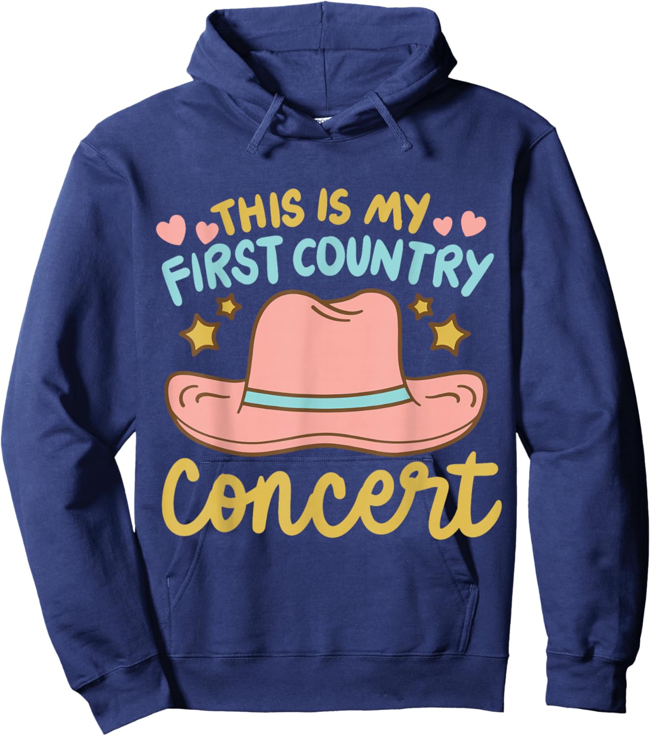 This is My First Country Concert Hoodie - Hoodie | Navy
