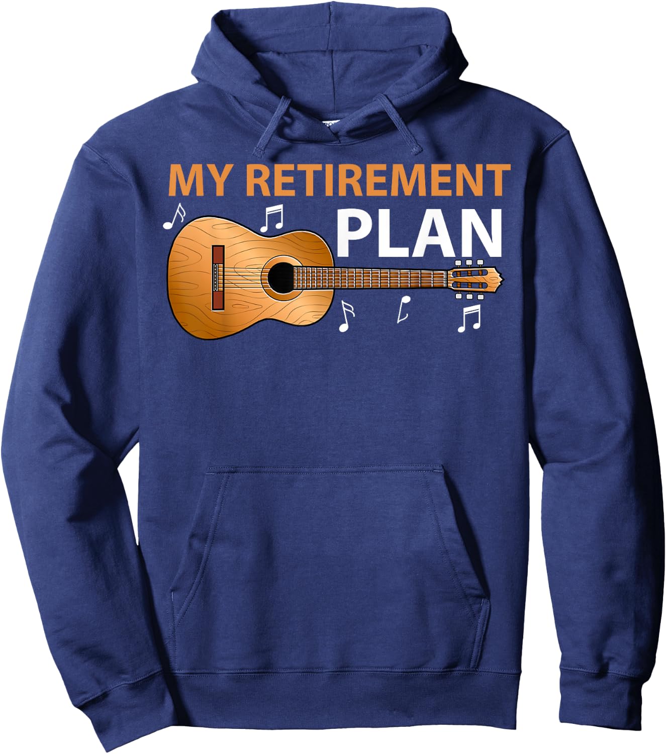 My Retirement Plan Retired Guitar Lover Music Instrument Hoodie - Hoodie | Navy