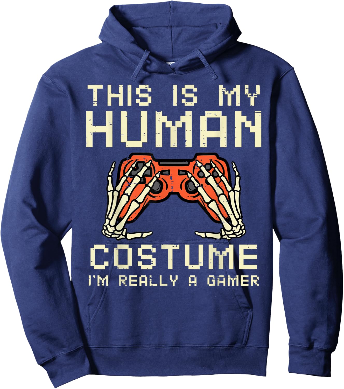 Halloween Human Costume Im A Gamer Costume Men Boys Kids Hoodie - Hoodie | Navy